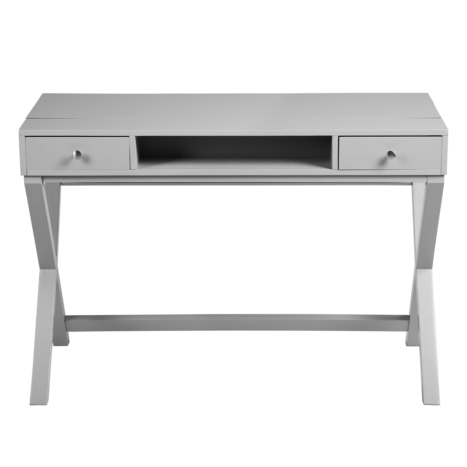 Homy Casa PARCA GREY "44.09 x 20.08" Modern Office Desk for Home Workspace Open Box