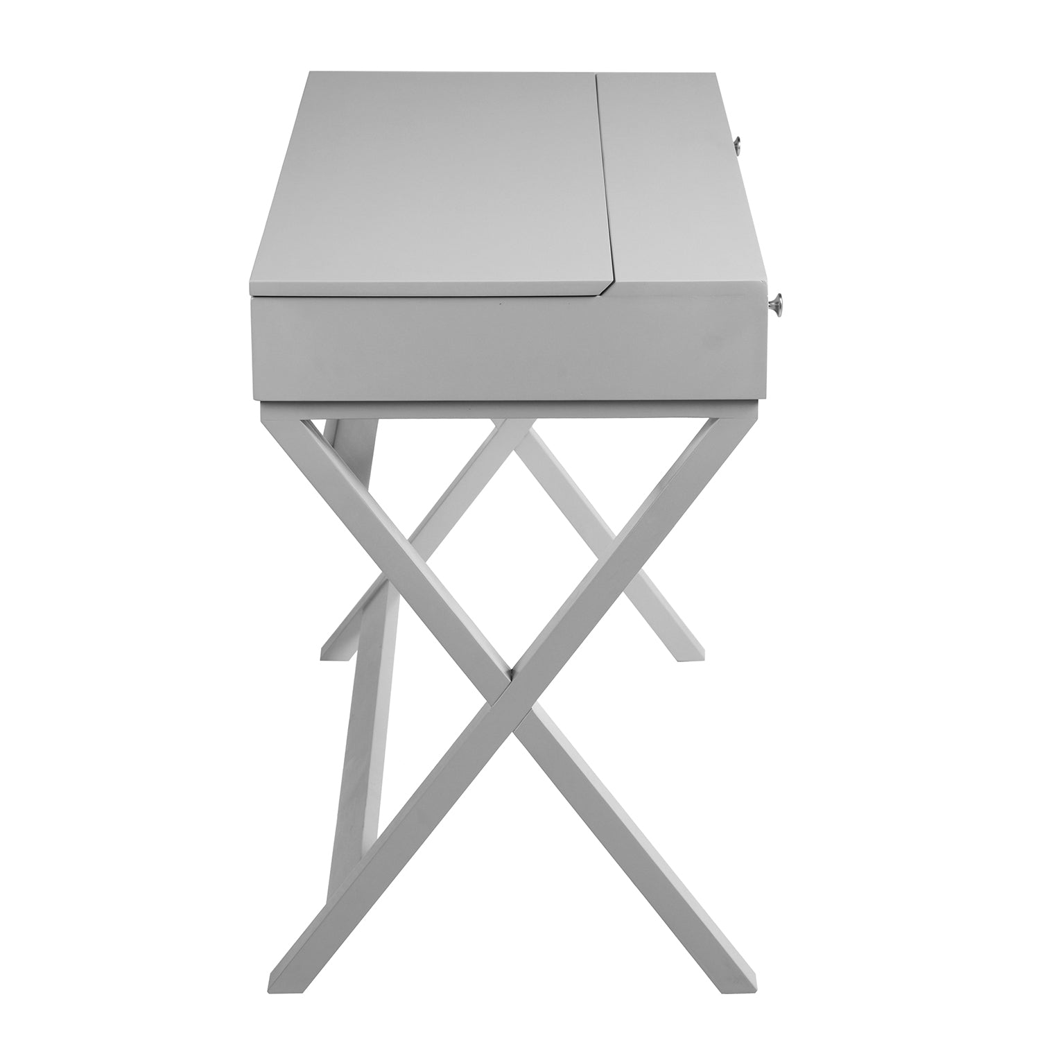 Homy Casa PARCA GREY "44.09 x 20.08" Modern Office Desk for Home Workspace Open Box