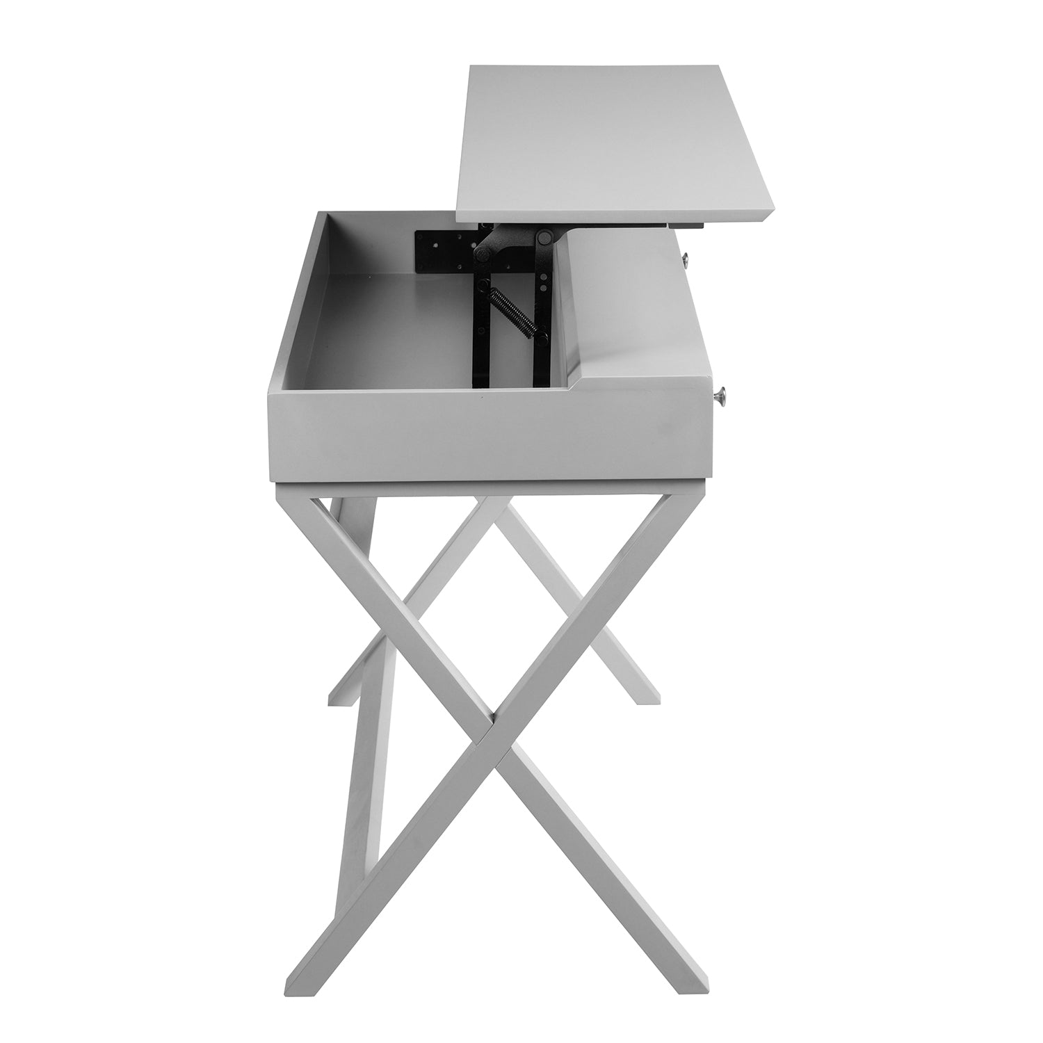 Homy Casa PARCA GREY "44.09 x 20.08" Modern Office Desk for Home Workspace Open Box