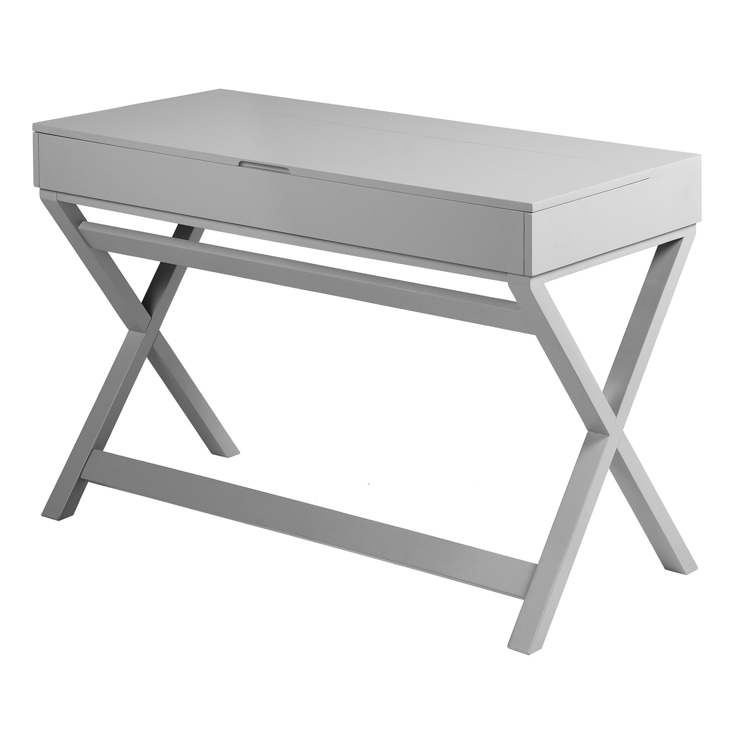 Homy Casa PARCA GREY "44.09 x 20.08" Modern Office Desk for Home Workspace Open Box