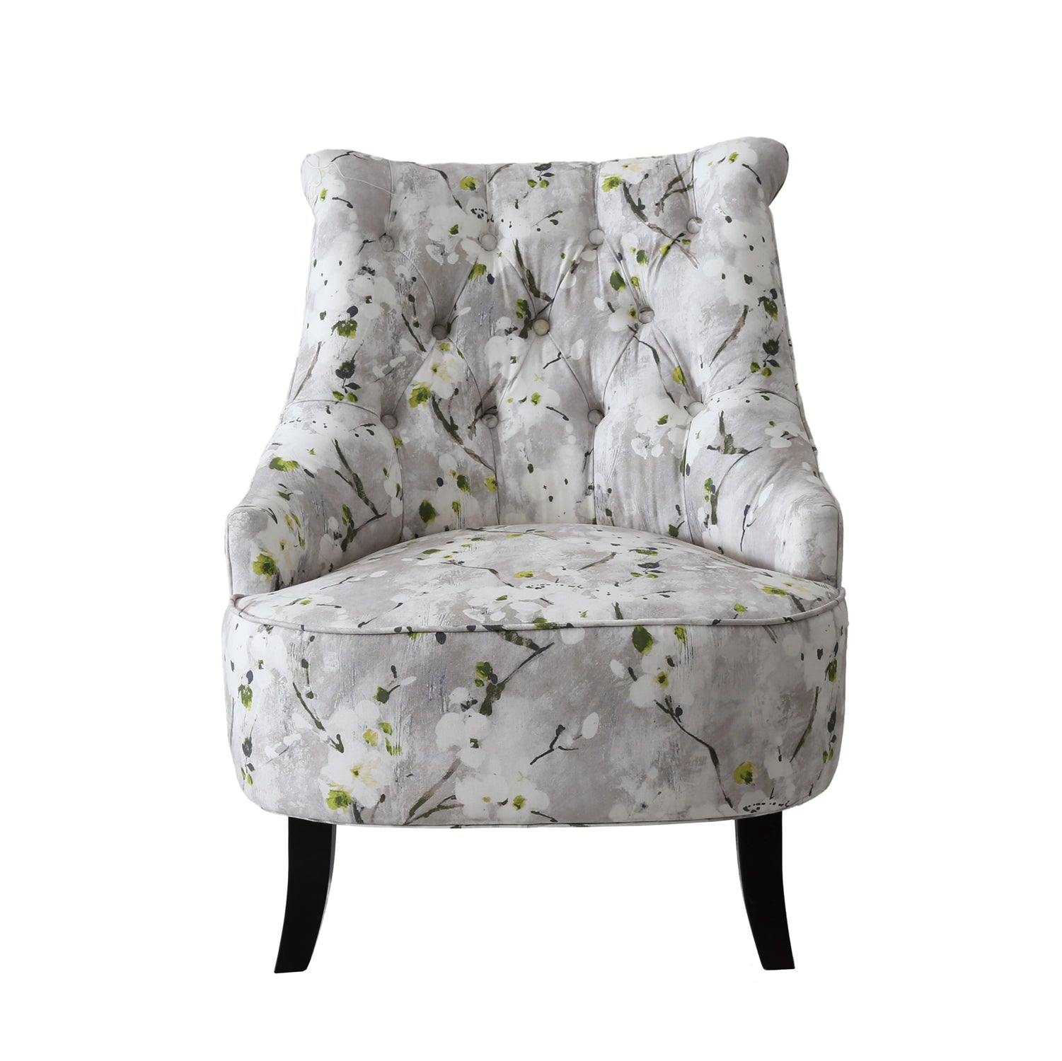 Homy Casa Pearce Pattern Accent Chair, Floral Upholstered Leisure Chair with Tufted Back,Open Box