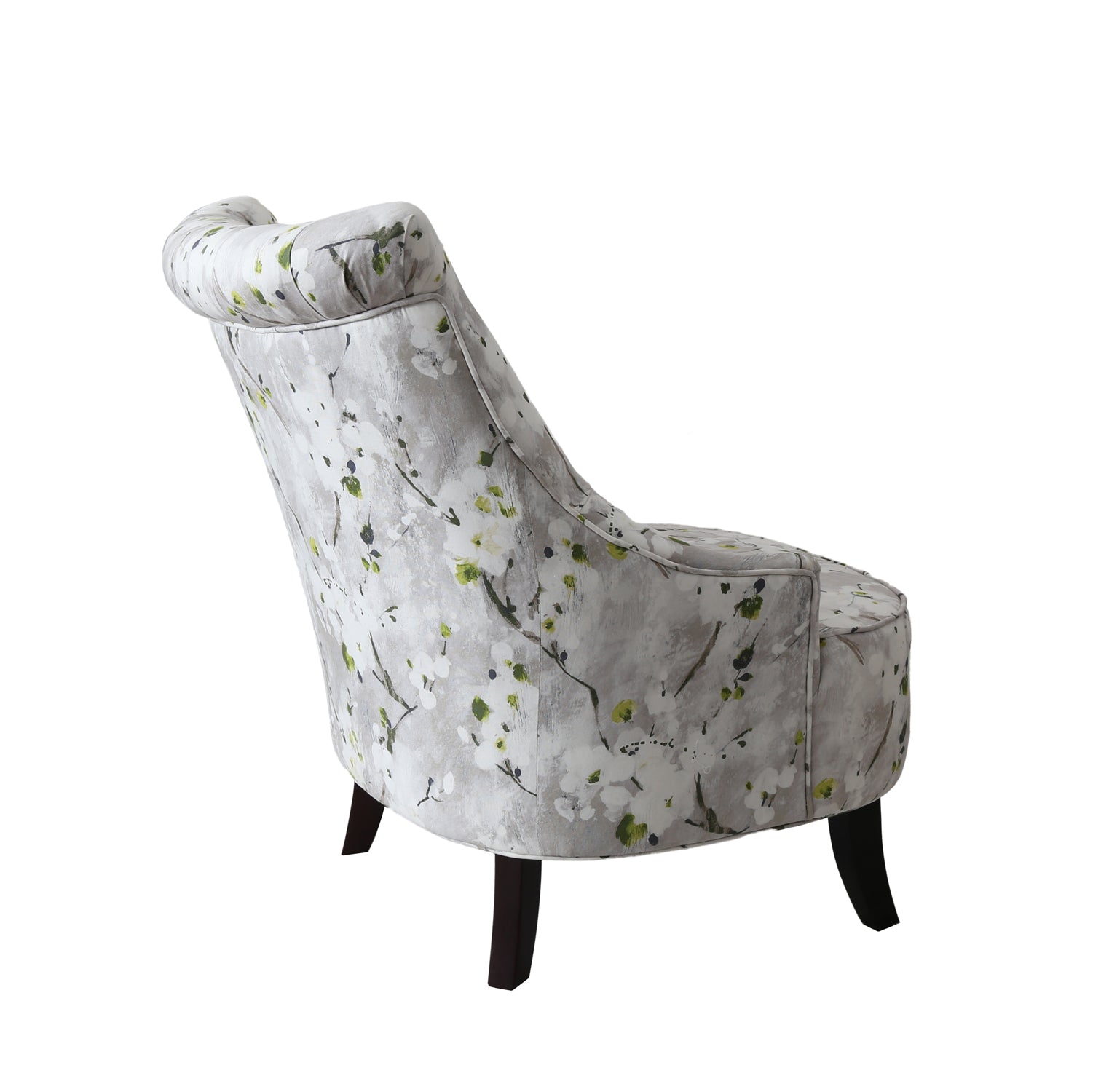 Homy Casa Pearce Pattern Accent Chair, Floral Upholstered Leisure Chair with Tufted Back,Open Box