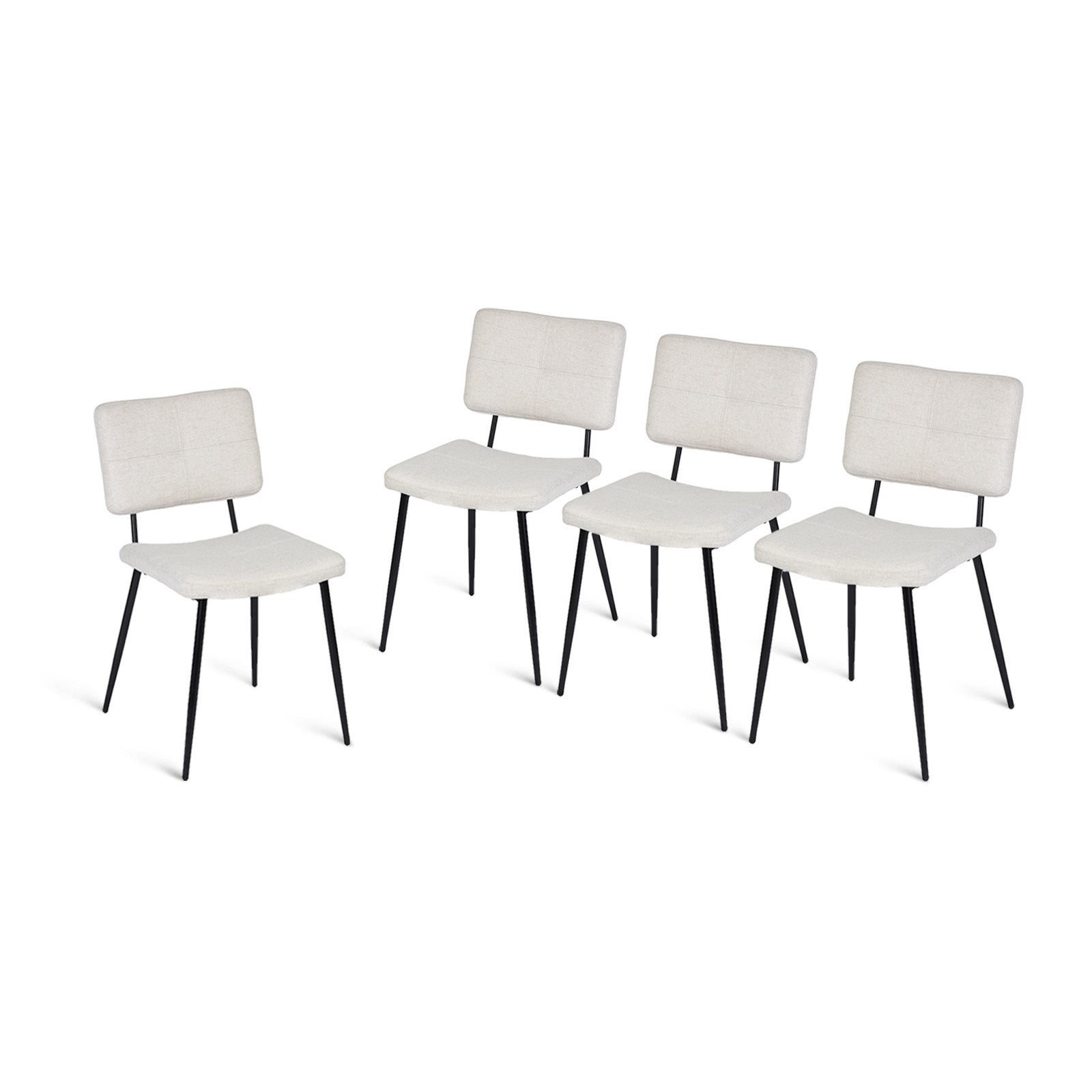 Milliken 5 Piece Dining Table Set with 4 Pomona Upholstered Chairs