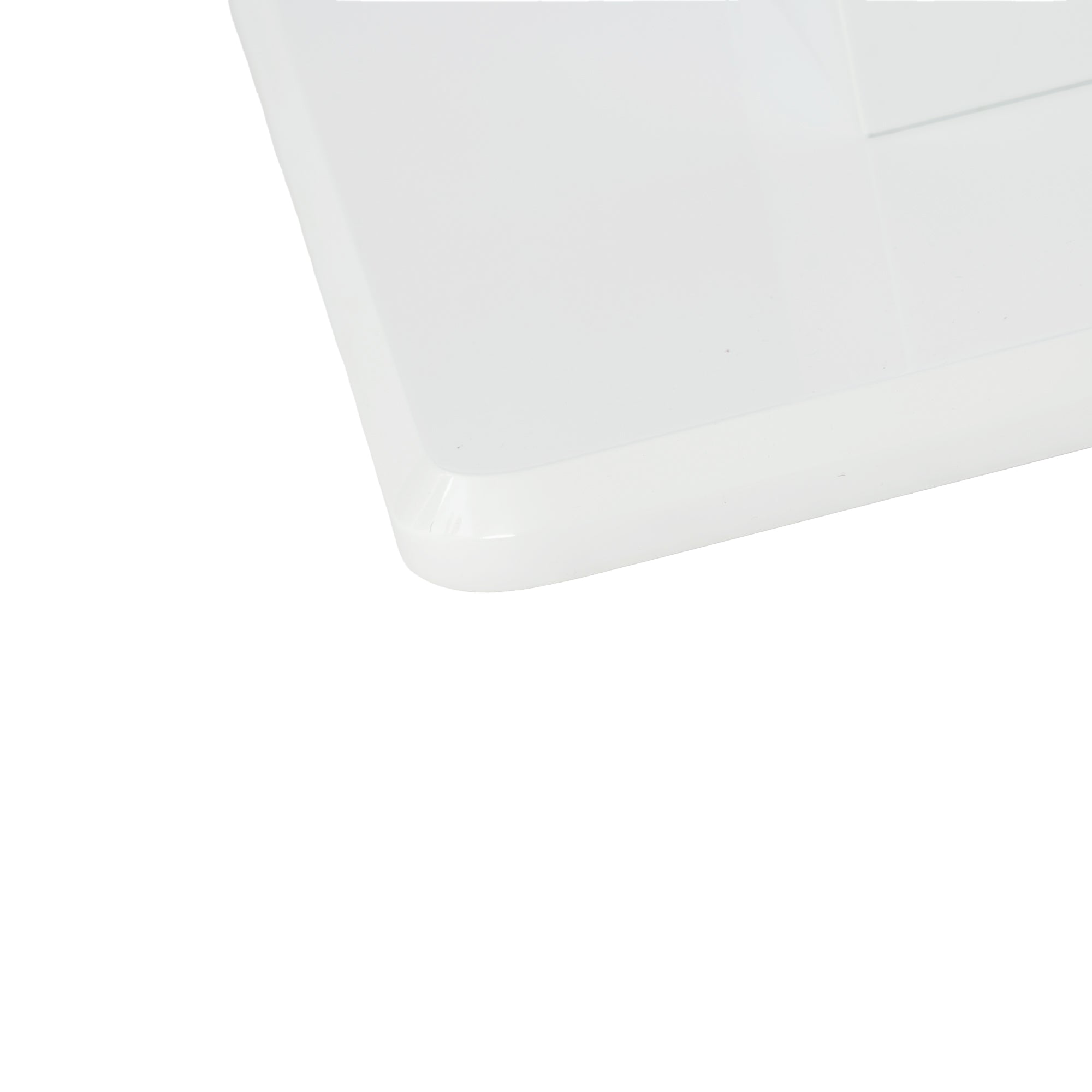 QUINBY 81“ High Gloss White Extendable Dining Table Pedestal Base