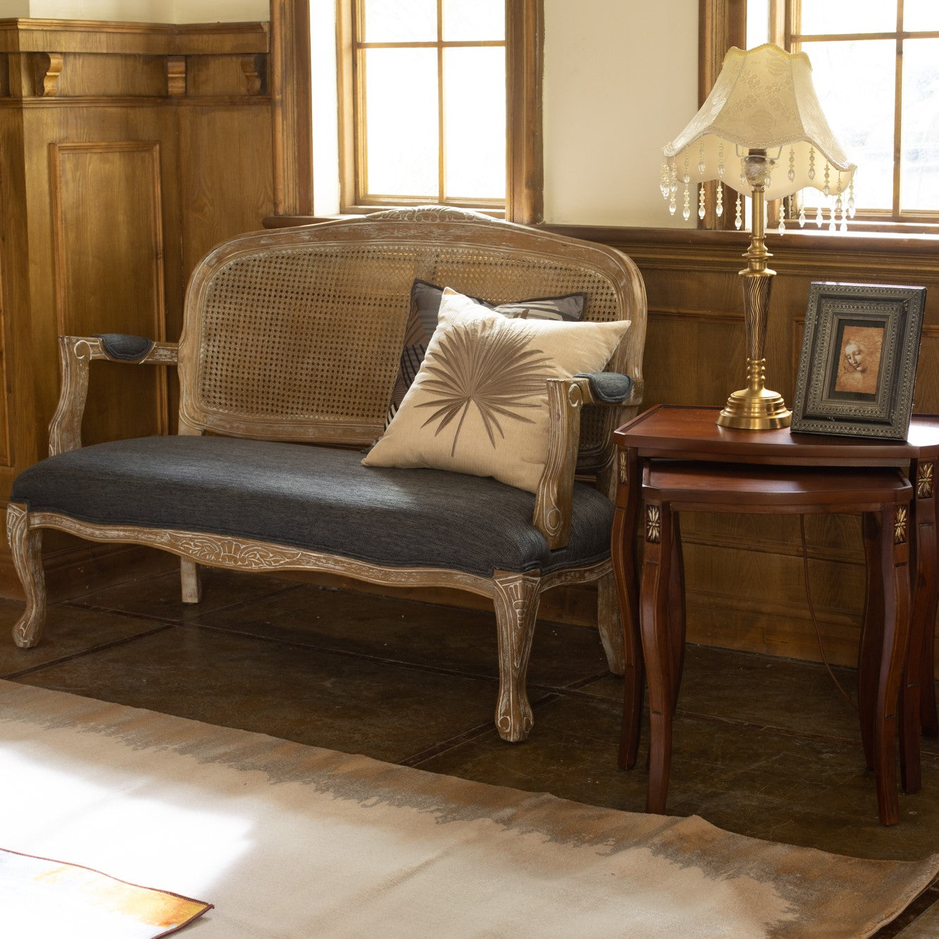 Homy Casa RAYNNE 51.6" W x 28" D x 37.6" H Office Chair Sofa Bench