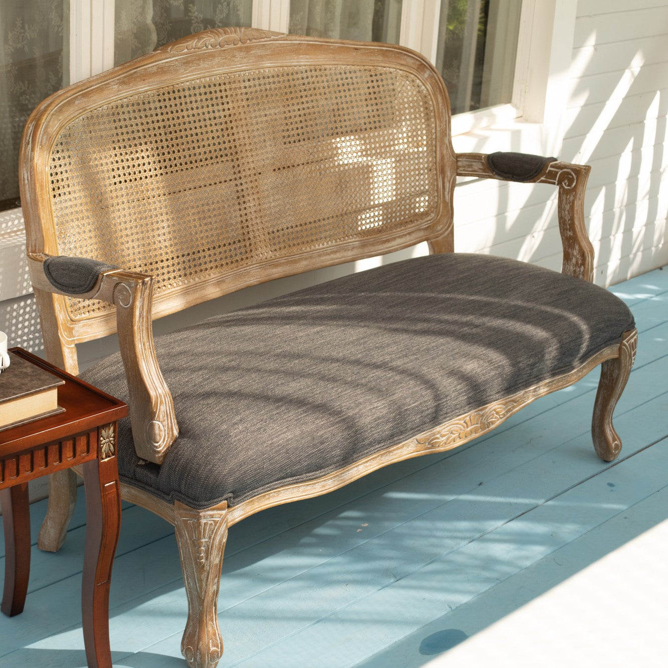 Homy Casa RAYNNE 51.6" W x 28" D x 37.6" H Office Chair Sofa Bench