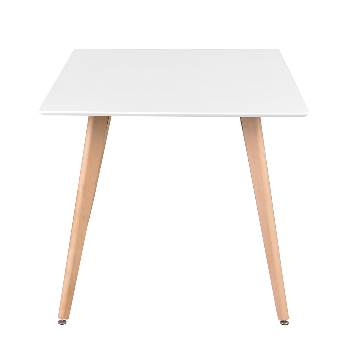 Rookie 47.2" Rectangular Dining Table with Solid Beech Wood Legs
