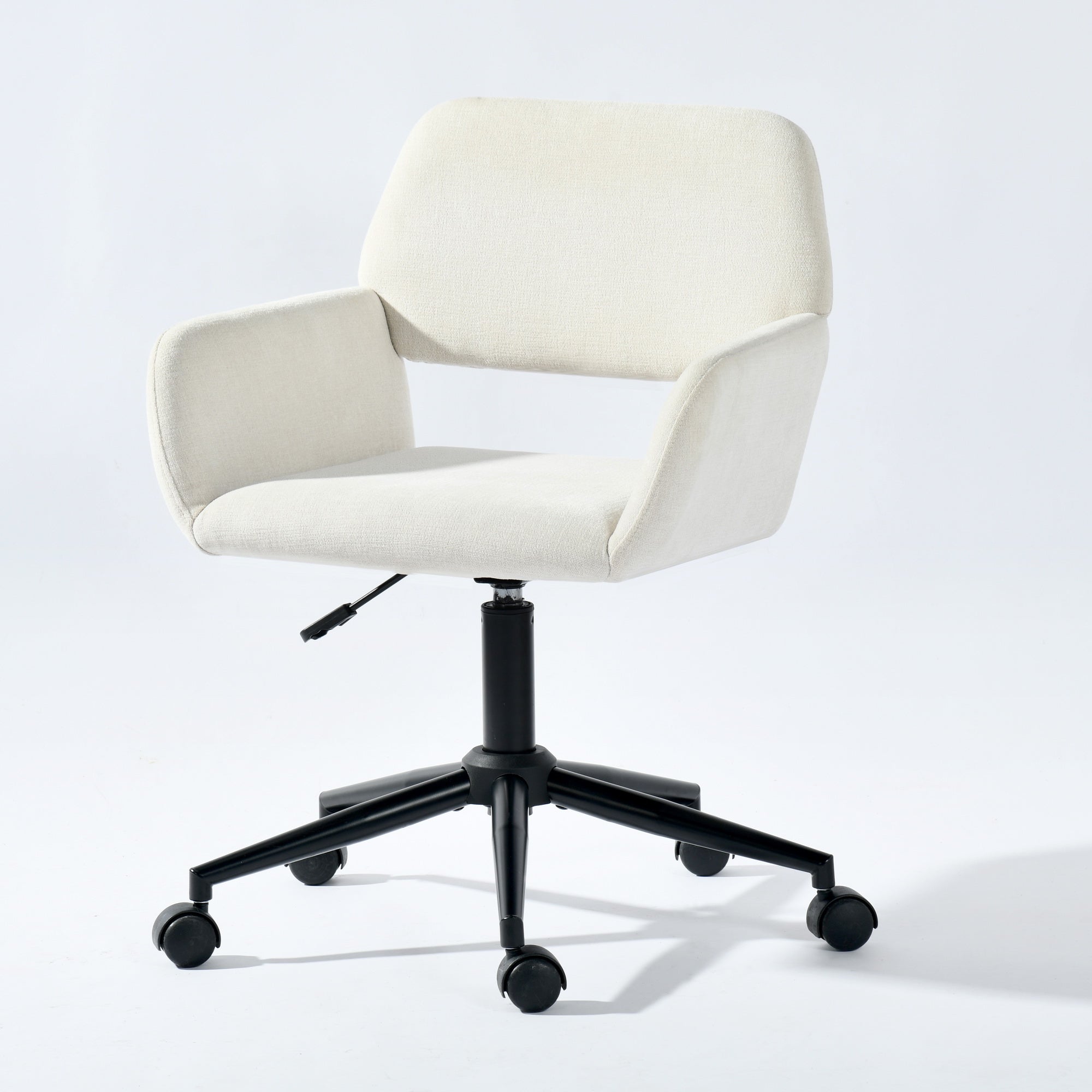 Ross Ergonomic Upholstered Office Chair with Metal Legs