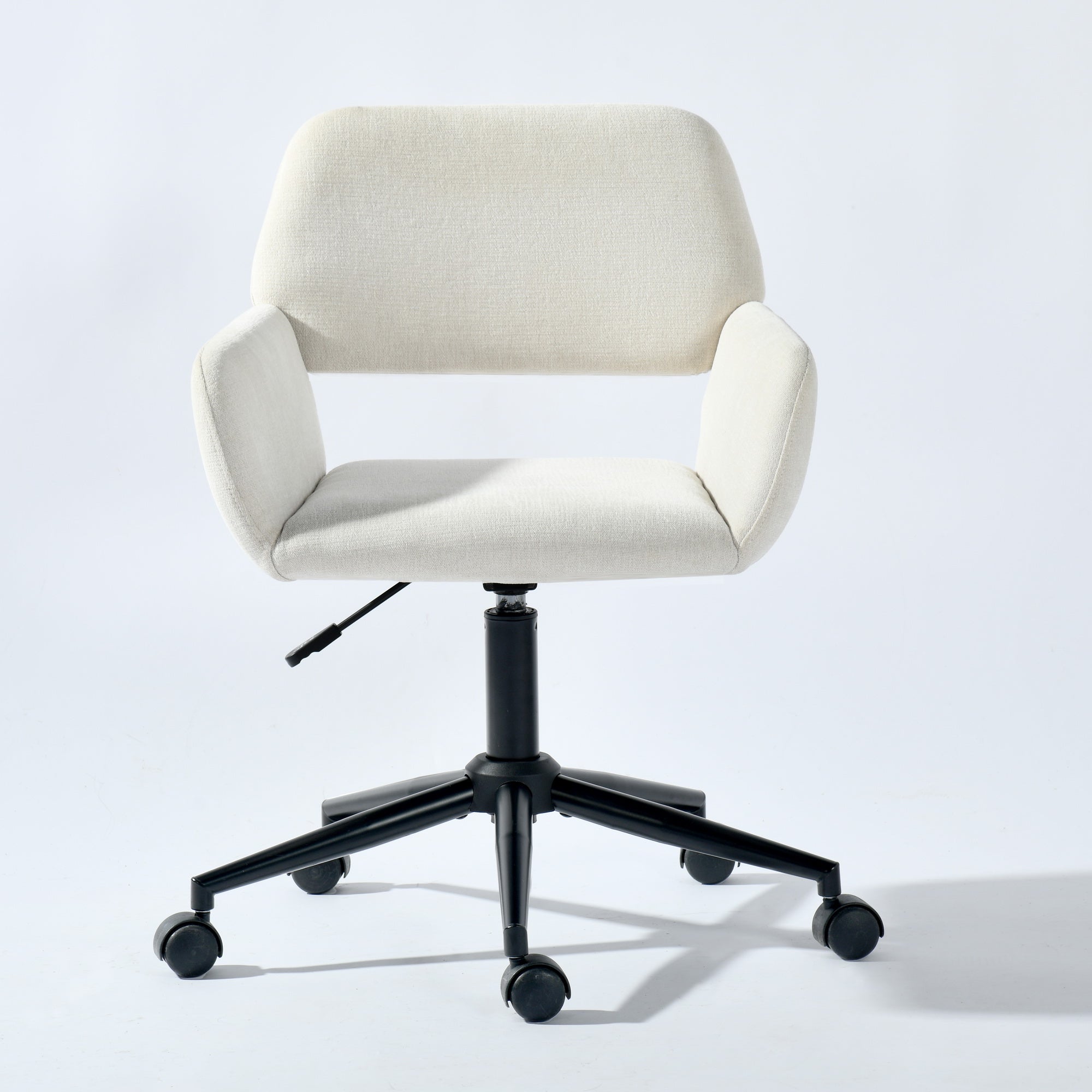 Ross Ergonomic Upholstered Office Chair with Metal Legs