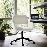 Ross Ergonomic Upholstered Office Chair with Metal Legs