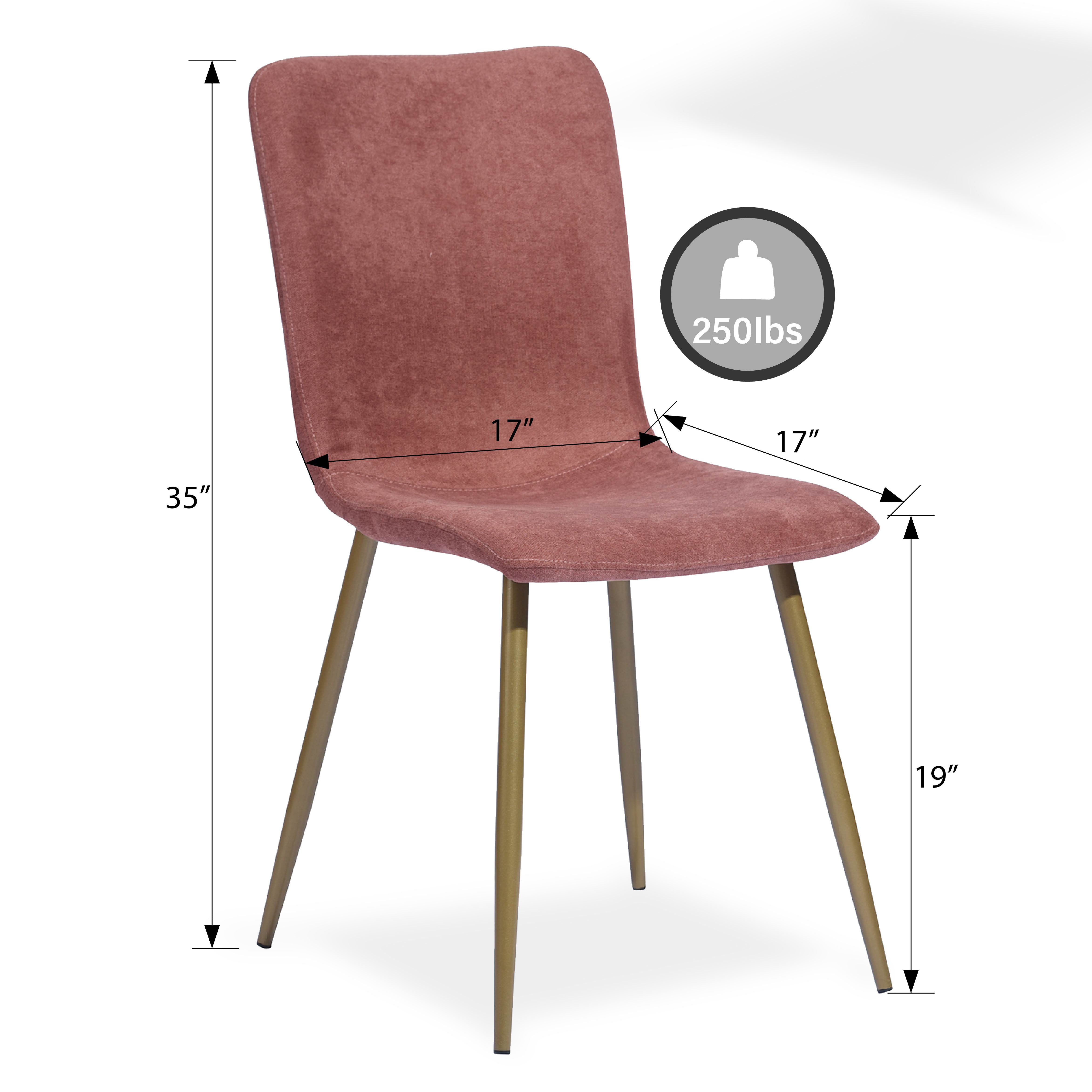 Homy Casa SCARGILL CORAL 4PCS Modern Dining Chair for Kitchen and Dining Room Open Box