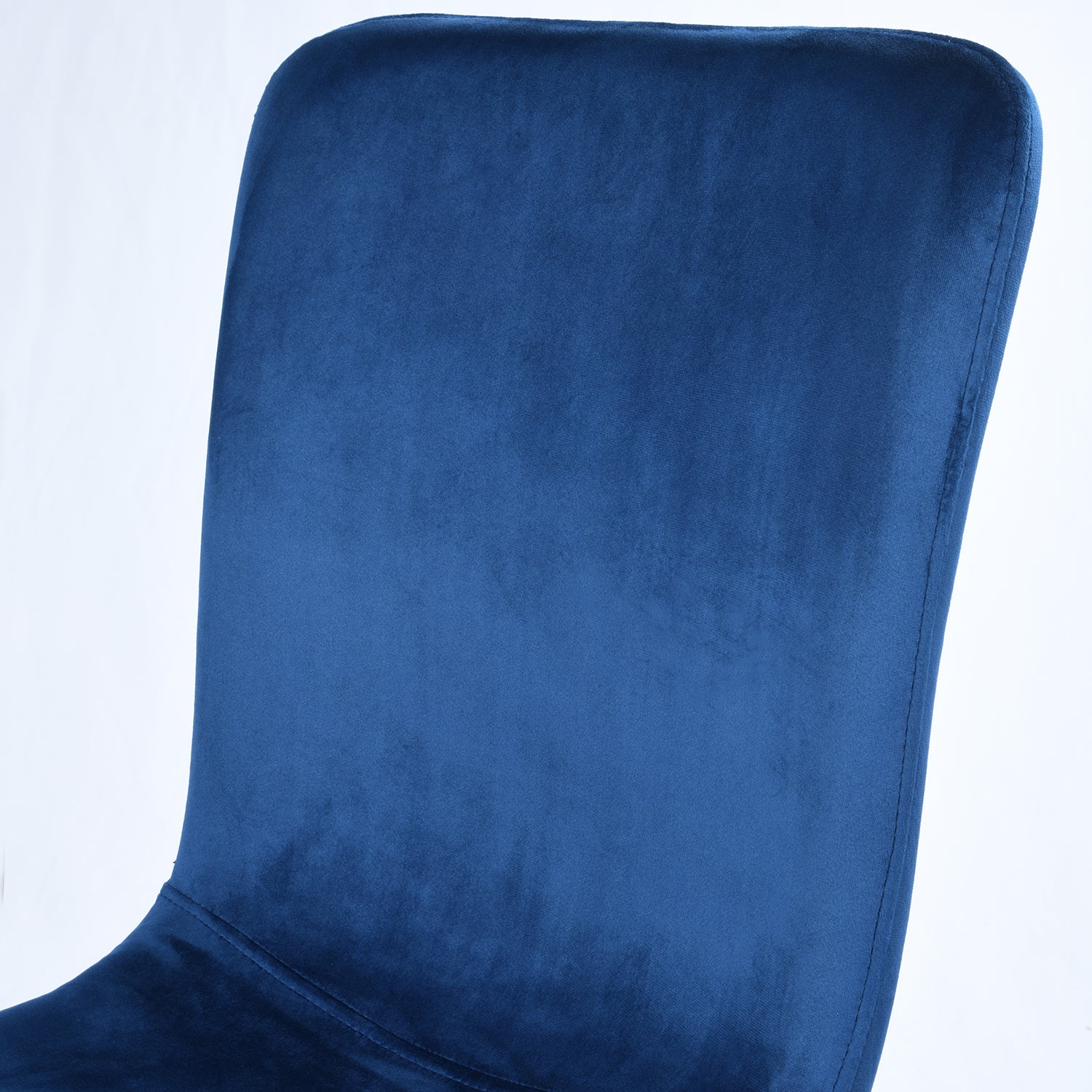 Homy Casa SCARGILL DINING BLUE VELVET BLACK LEG 17.32" W x 21.26" D x 34.25" H Dining Chair Open Box