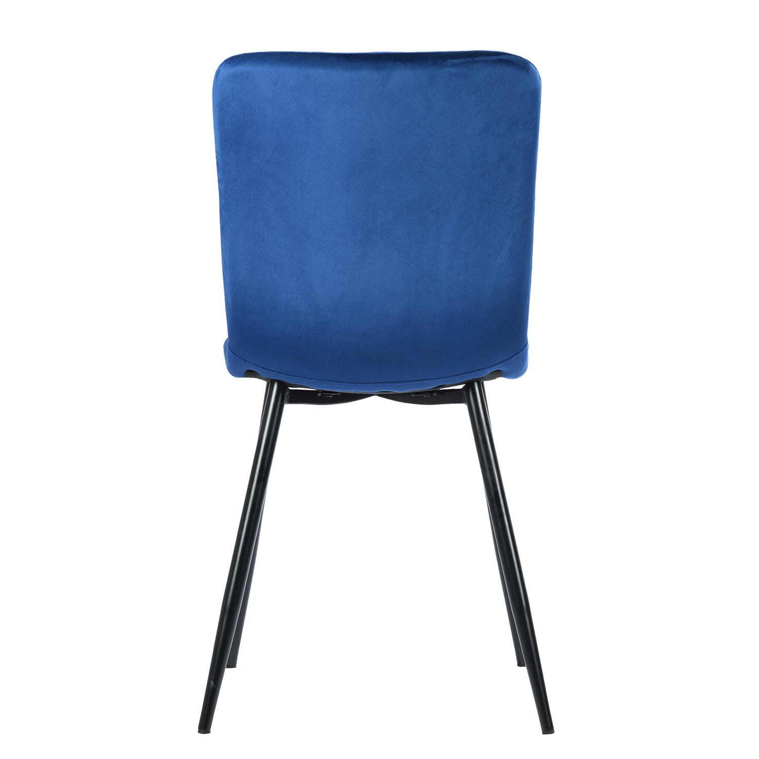 Homy Casa SCARGILL DINING BLUE VELVET BLACK LEG 17.32" W x 21.26" D x 34.25" H Dining Chair Open Box