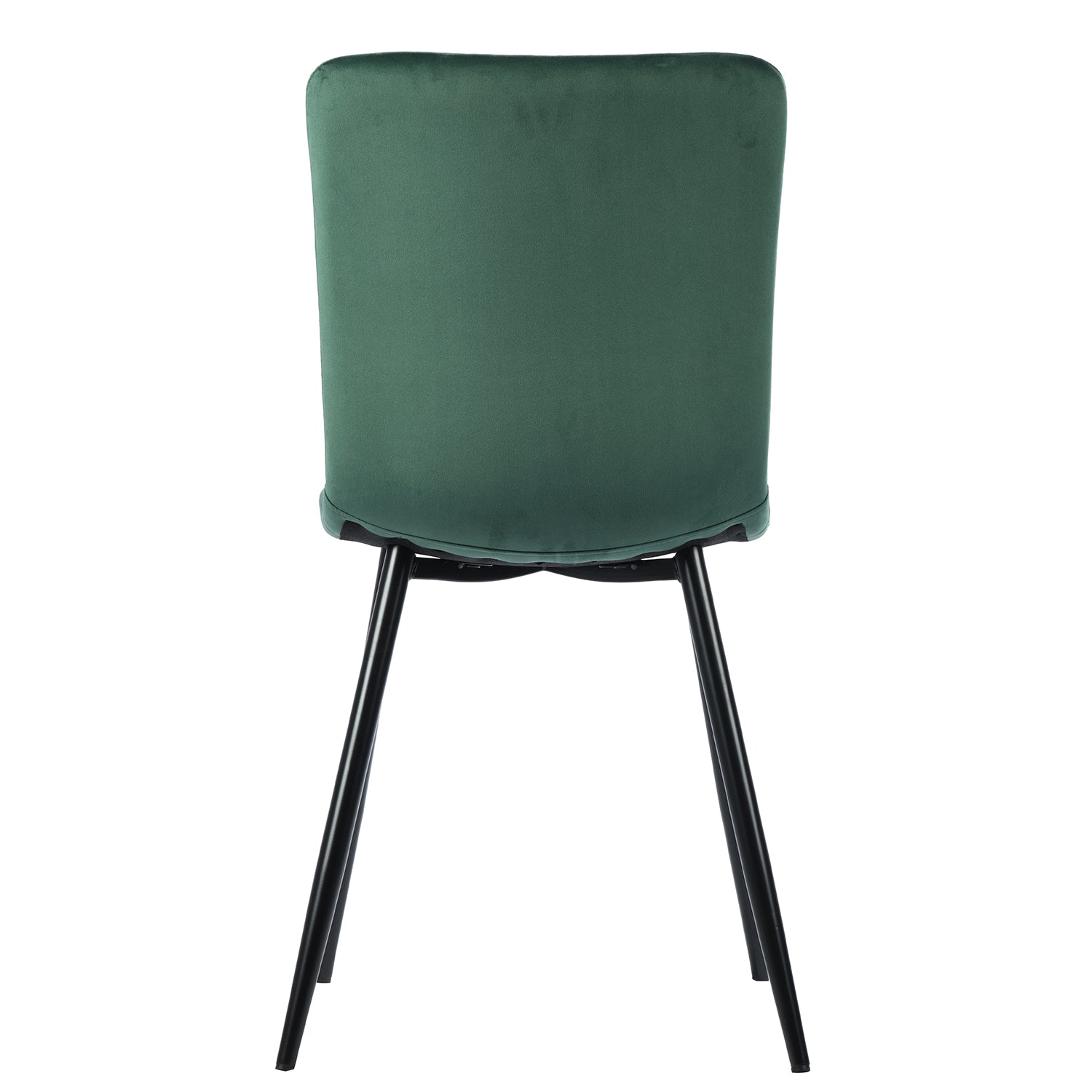 Homy Casa SCARGILL DINING GREEN VELVET BLACK LEG 4 PCS Dining Chair Open Box