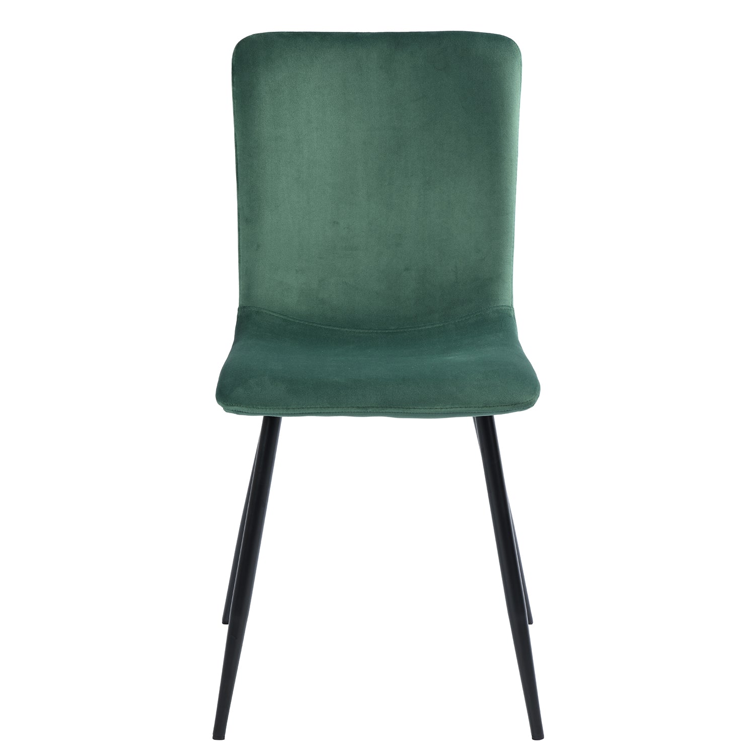 Homy Casa SCARGILL DINING GREEN VELVET BLACK LEG 4 PCS Dining Chair Open Box