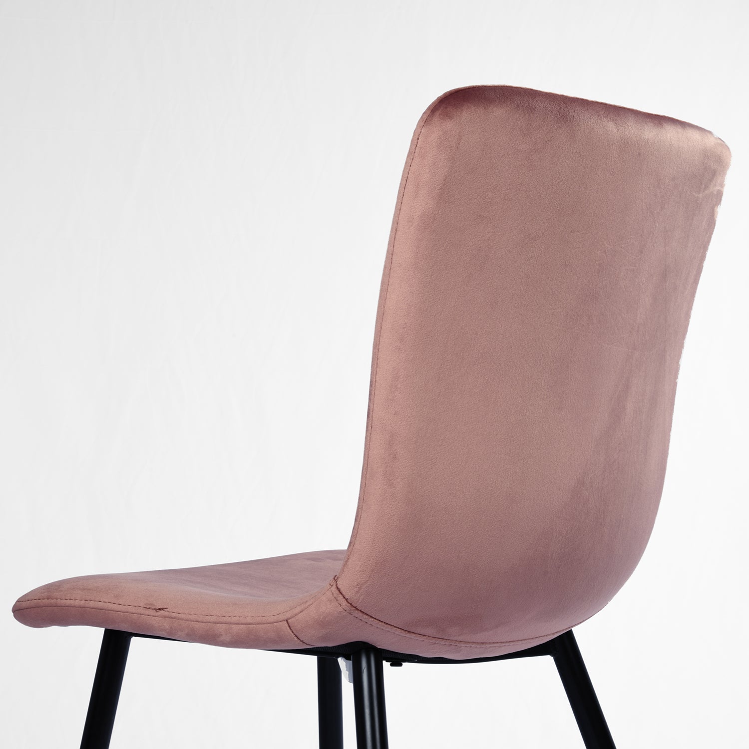 Homy Casa SCARGILL 4PC Velvet Rose Dining Chair Open Box