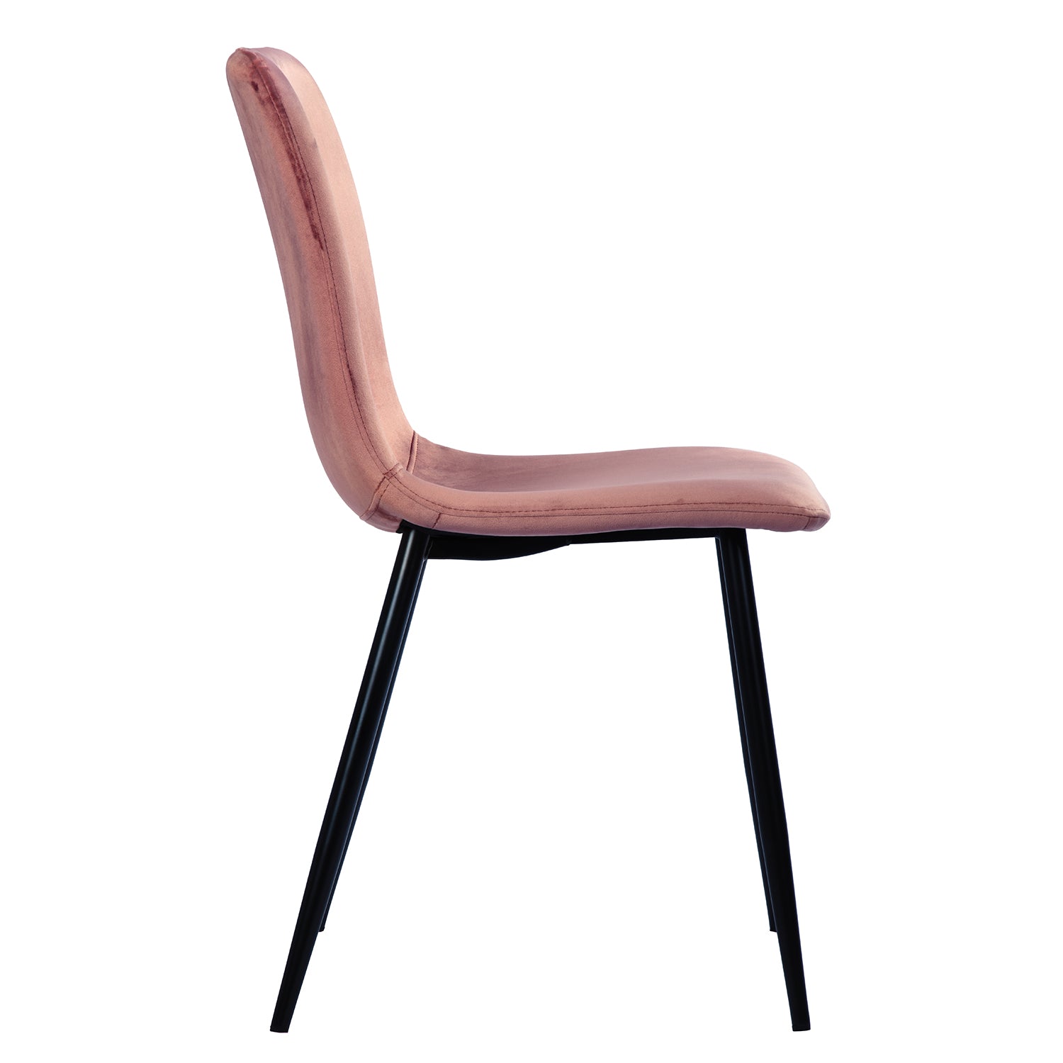 Homy Casa SCARGILL 4PC Velvet Rose Dining Chair Open Box