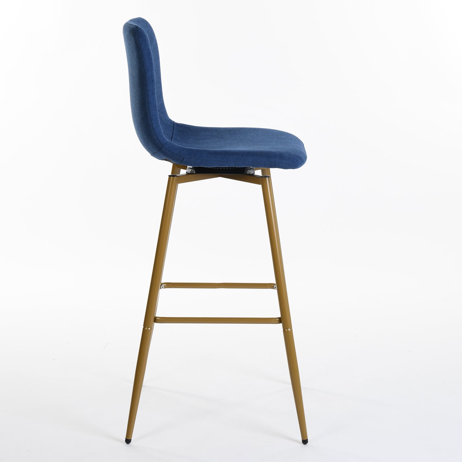Homy Casa Scargill  30" Modern Fabric Swivel Bar Stool, Navy Blue,Open Box