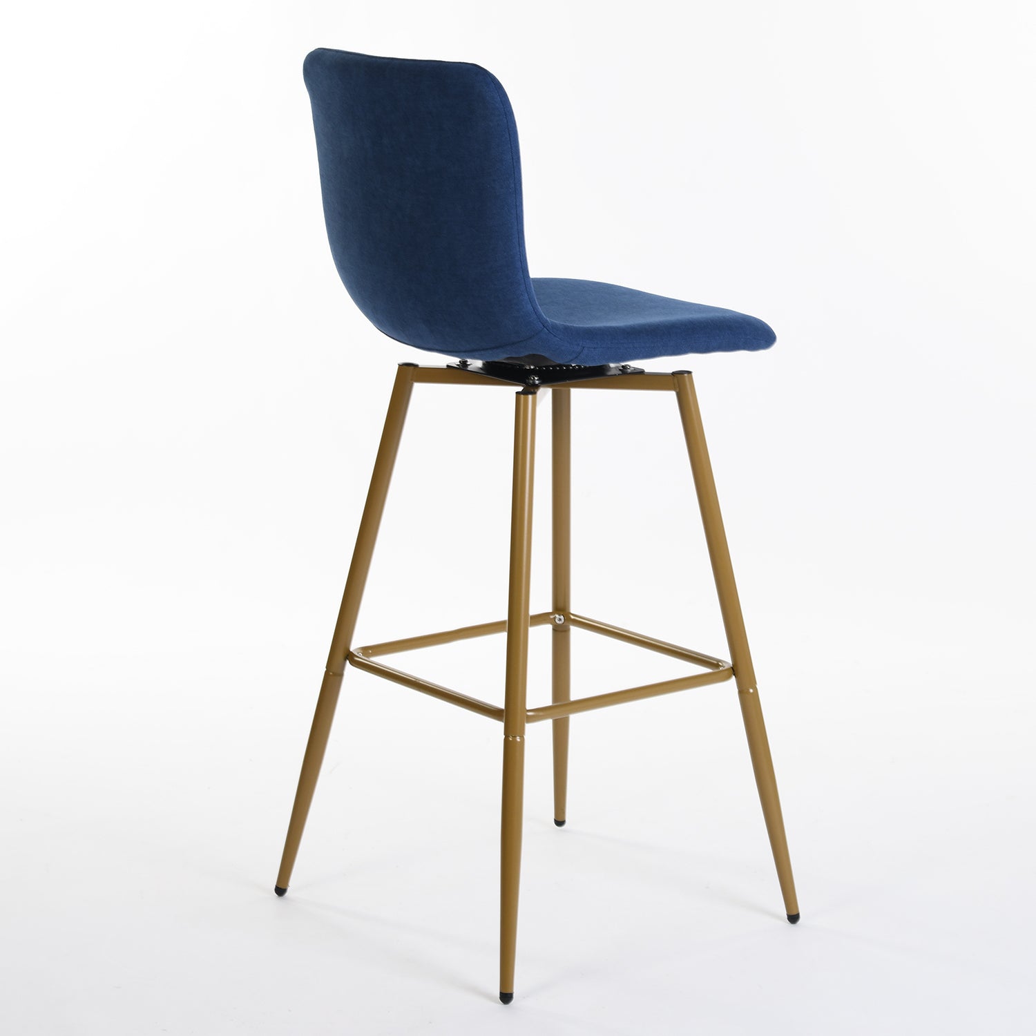 Homy Casa Scargill  30" Modern Fabric Swivel Bar Stool, Navy Blue,Open Box