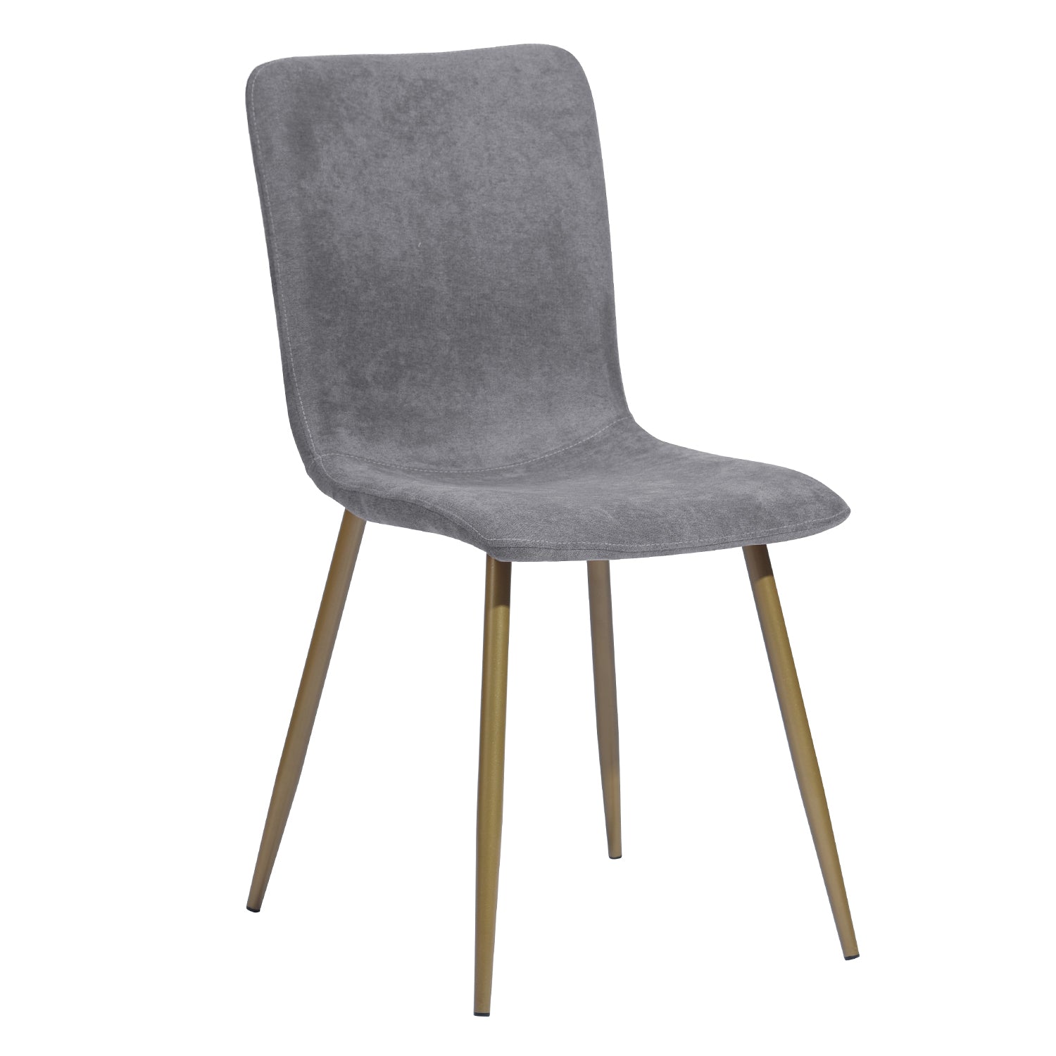 Homy Casa Slip 5PC White Marble Dining Set 55” Table with Golden Base and 4 Scargill Grey Chairs