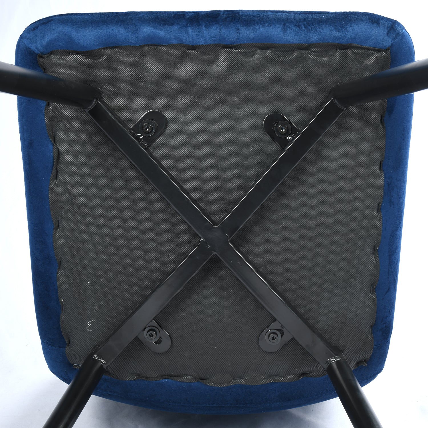 Homy Casa Scargill 35" Modern Upholstered Dining Chair, Blue,Open Box
