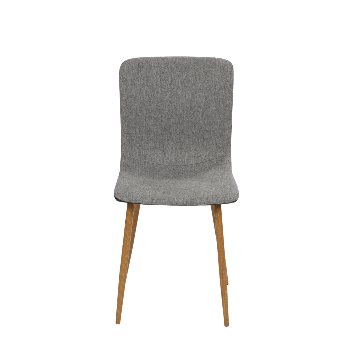 Homy Casa SCARGILL 4PC DARK GREY Modern Dining Chairs, Fabric Seat, Golden Steel Frame ,Open Box