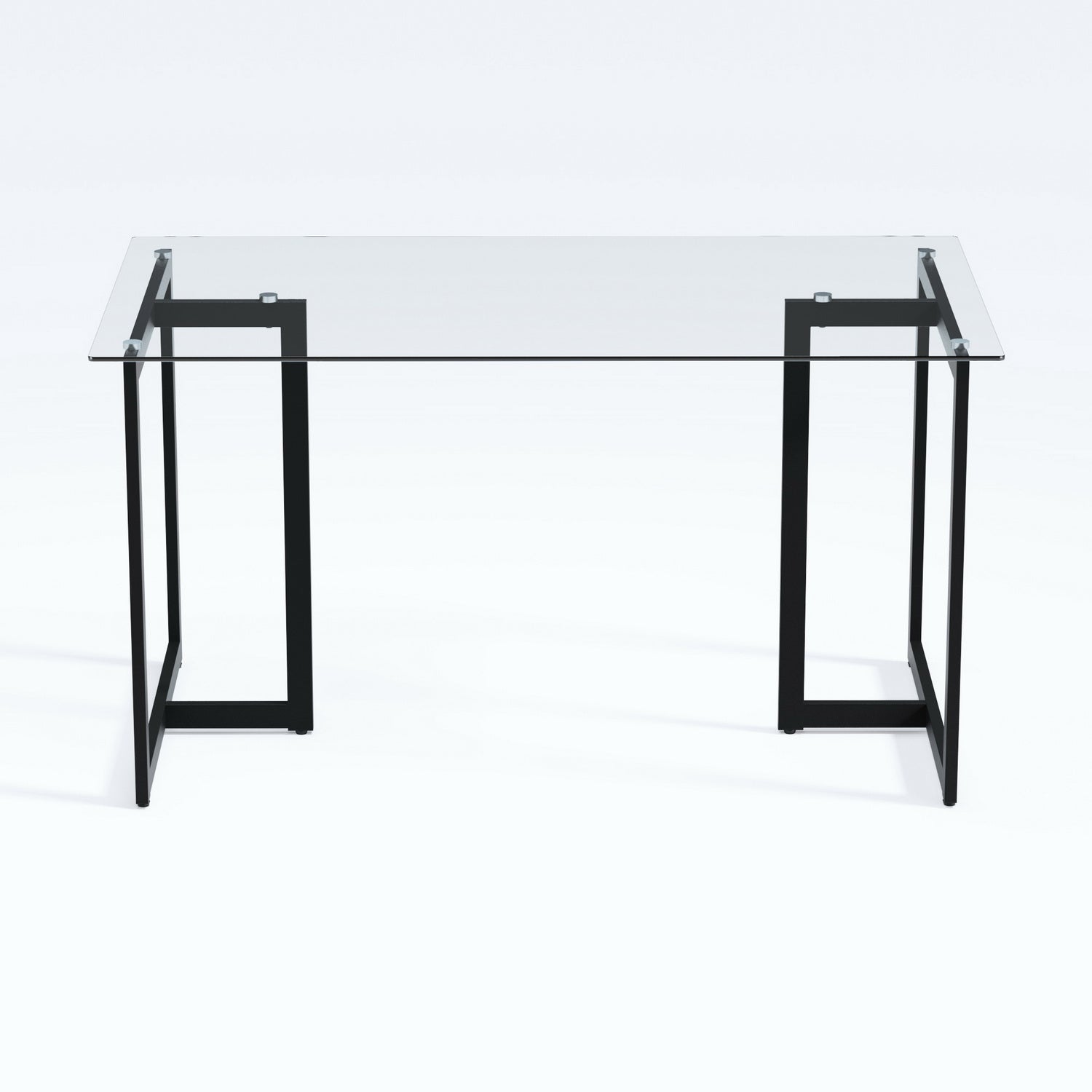 Slip 5 Piece Glass Table & Sunflower Swivel Dining Set, Suede Brown