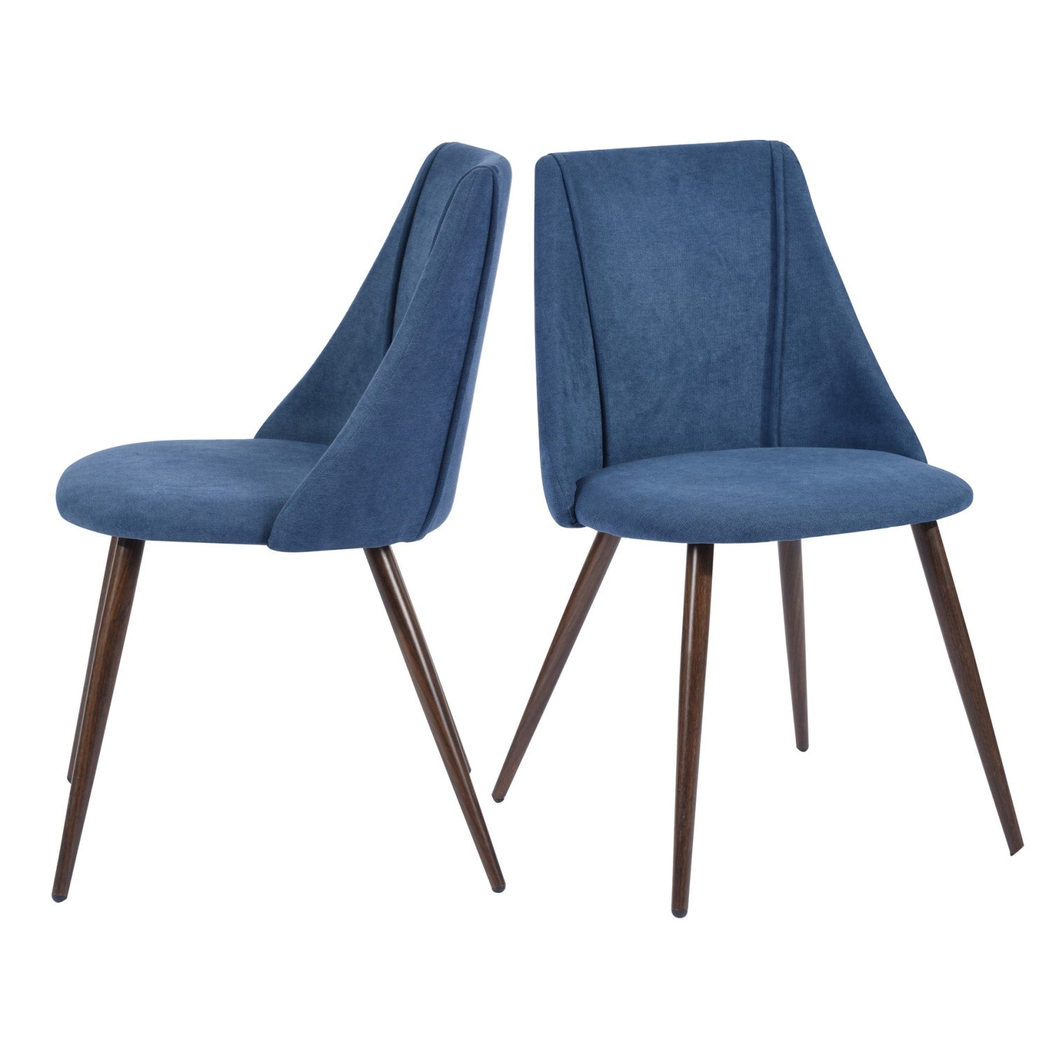 Homy Casa Smeg 33" Modern Upholstered Dining Chair, Blue,Open Box