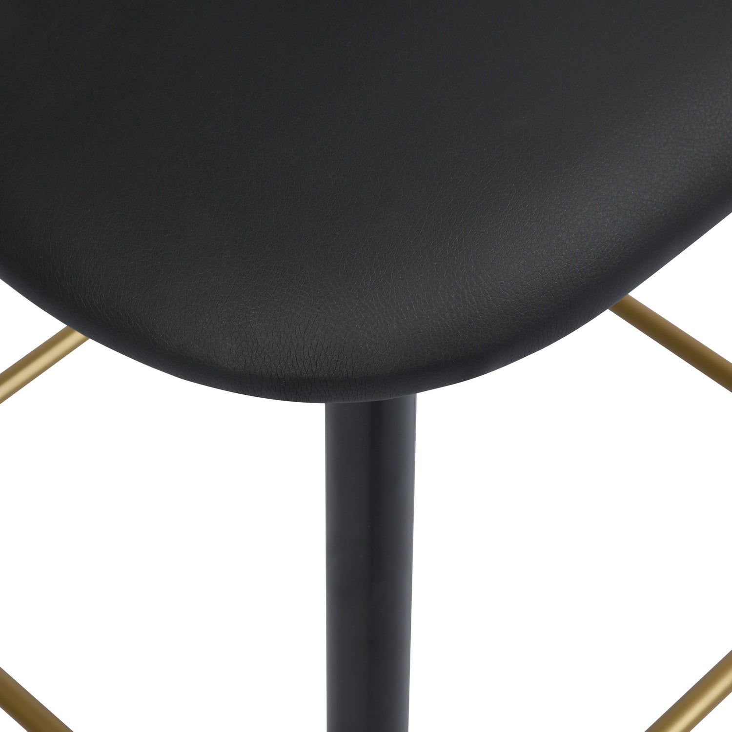 Homy Casa Smeg  26"Modern PU Bar Stool, Black,Open Box