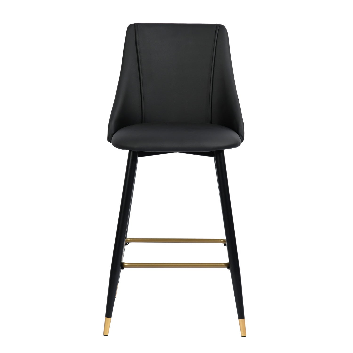 Homy Casa Smeg  26"Modern PU Bar Stool, Black,Open Box