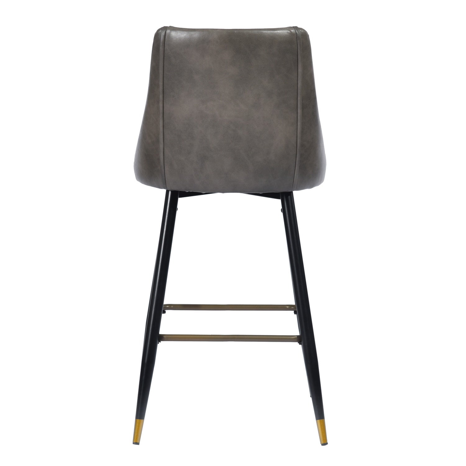 Homy Casa Smeg 26" Modern PU Counter Stool, Grey,Open Box