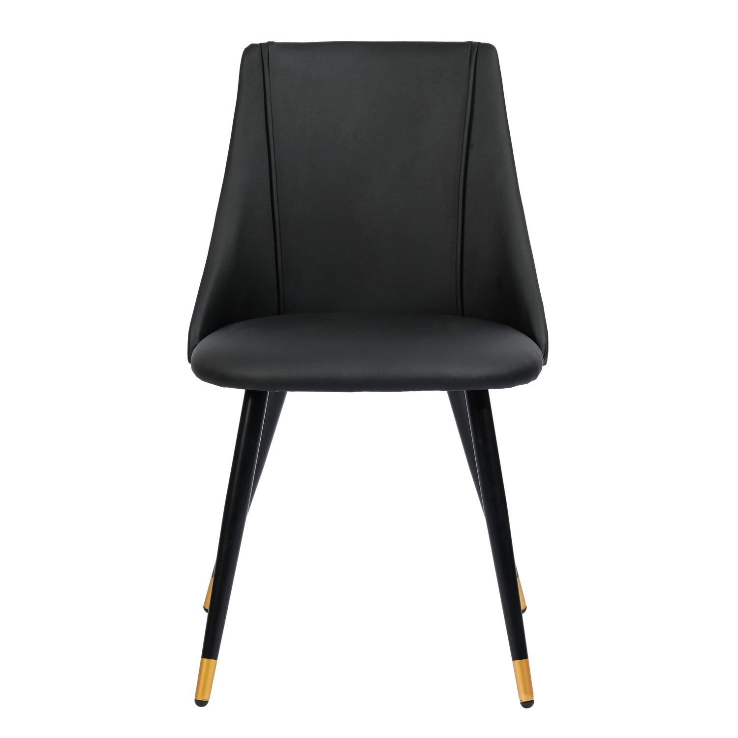 Homy Casa Smeg 33" Modern PU Dining Chair, Black,Open Box