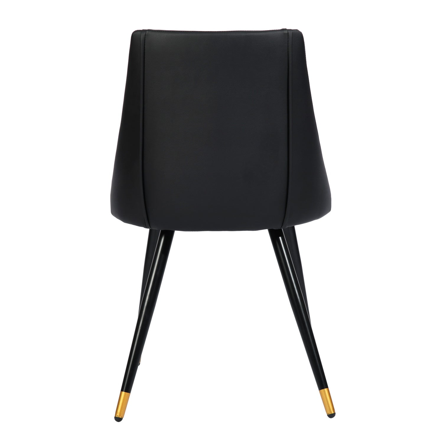 Homy Casa Smeg 33" Modern PU Dining Chair, Black,Open Box