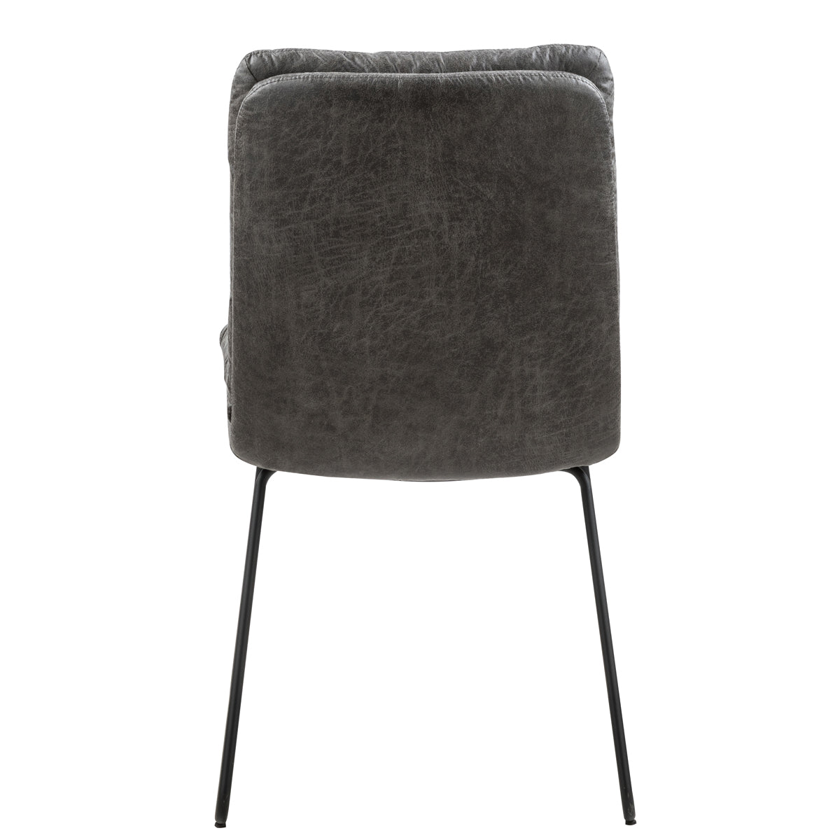 Steffen Faux Leather Dining Chairs with Pillow Top Seat and Sled Base Set of 2