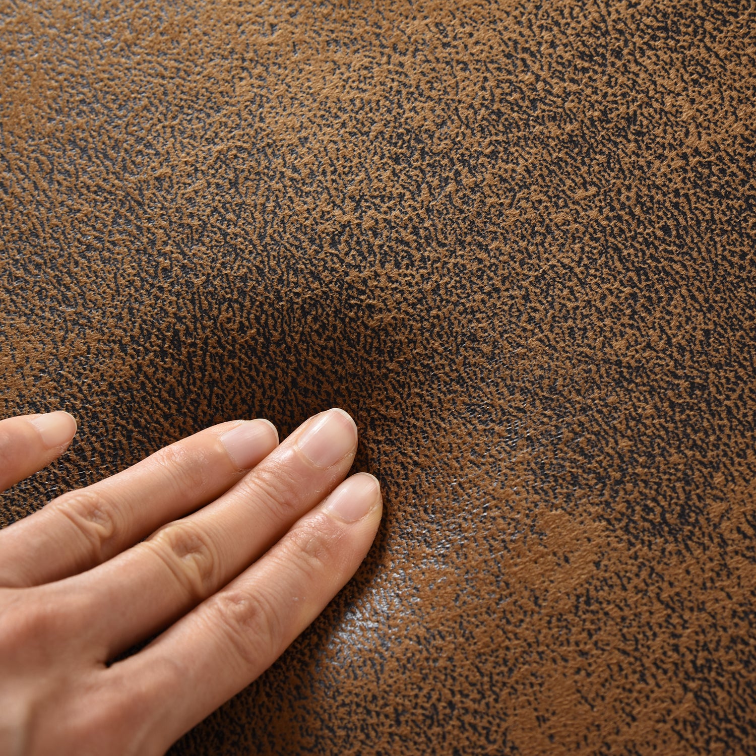 Homy Casa Milliken 5 Piece Dining Table Set 47.2” Table with 4 Sunflower Swivel Brown Upholstered Chairs