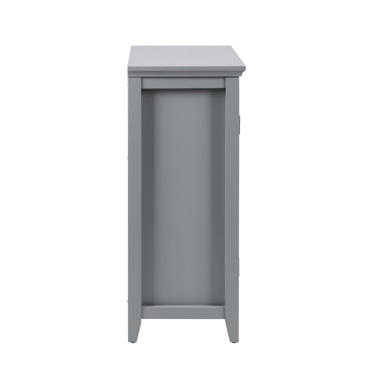 Homy Casa TANEKA GREY Storage Cabinet for Living Room, Bedroom, or Office Open Box