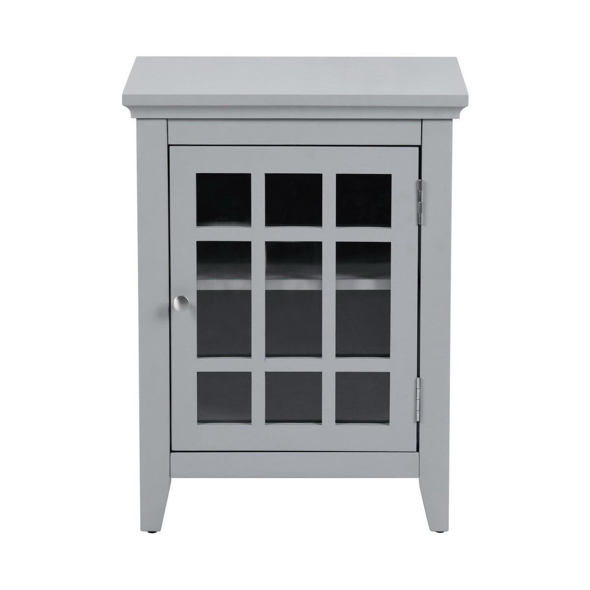 Homy Casa TANEKA CABINET GREY Multi-Purpose Storage Cabinet Open Box