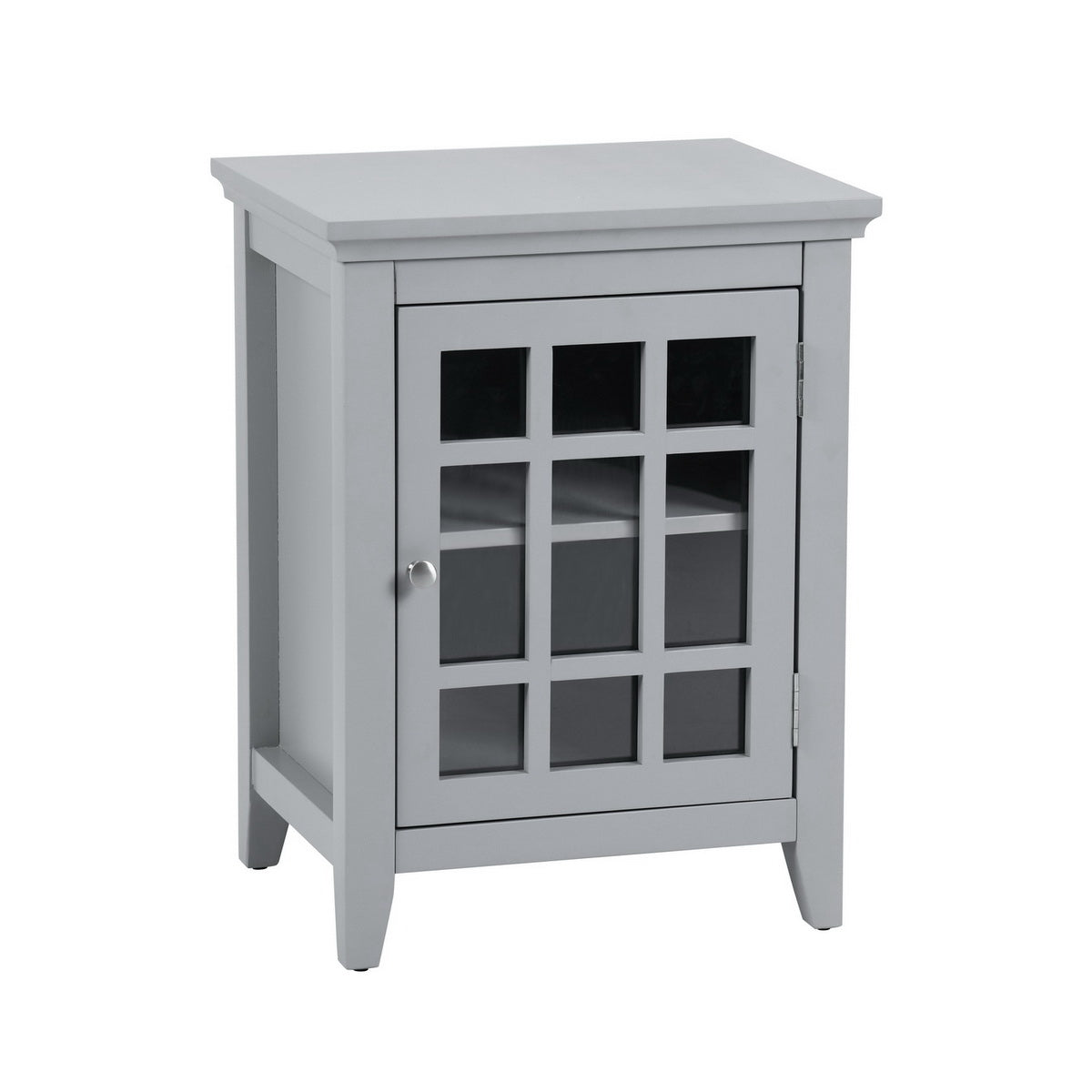 Homy Casa TANEKA CABINET GREY Multi-Purpose Storage Cabinet Open Box