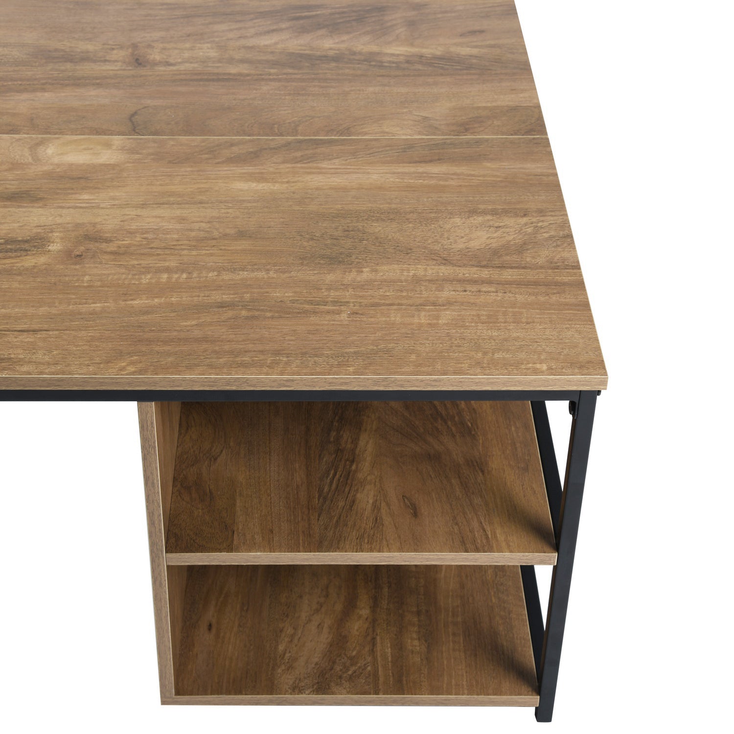 Homy Casa Ufuoma 31.5" Coffee Table Storage Shelf Open Box