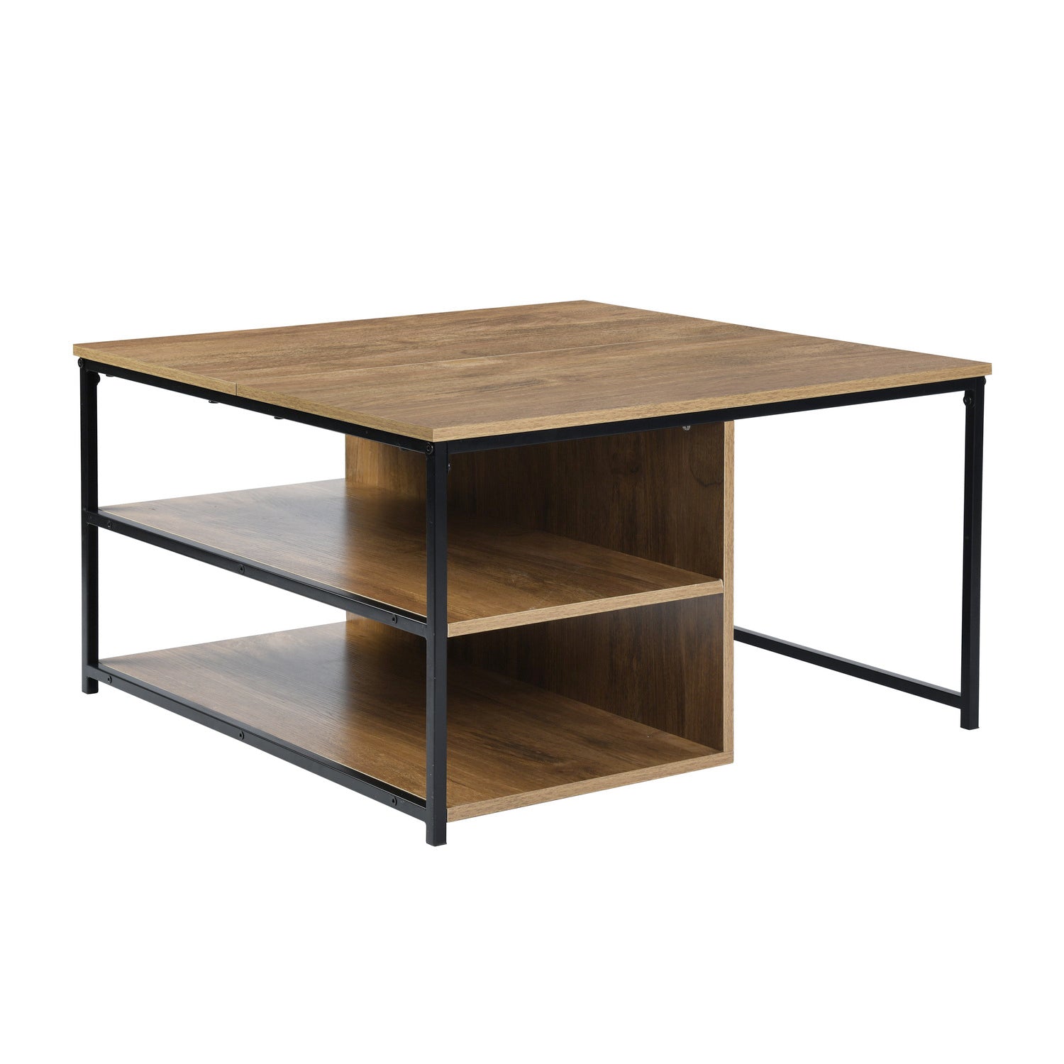 Homy Casa Ufuoma 31.5" Coffee Table Storage Shelf Open Box