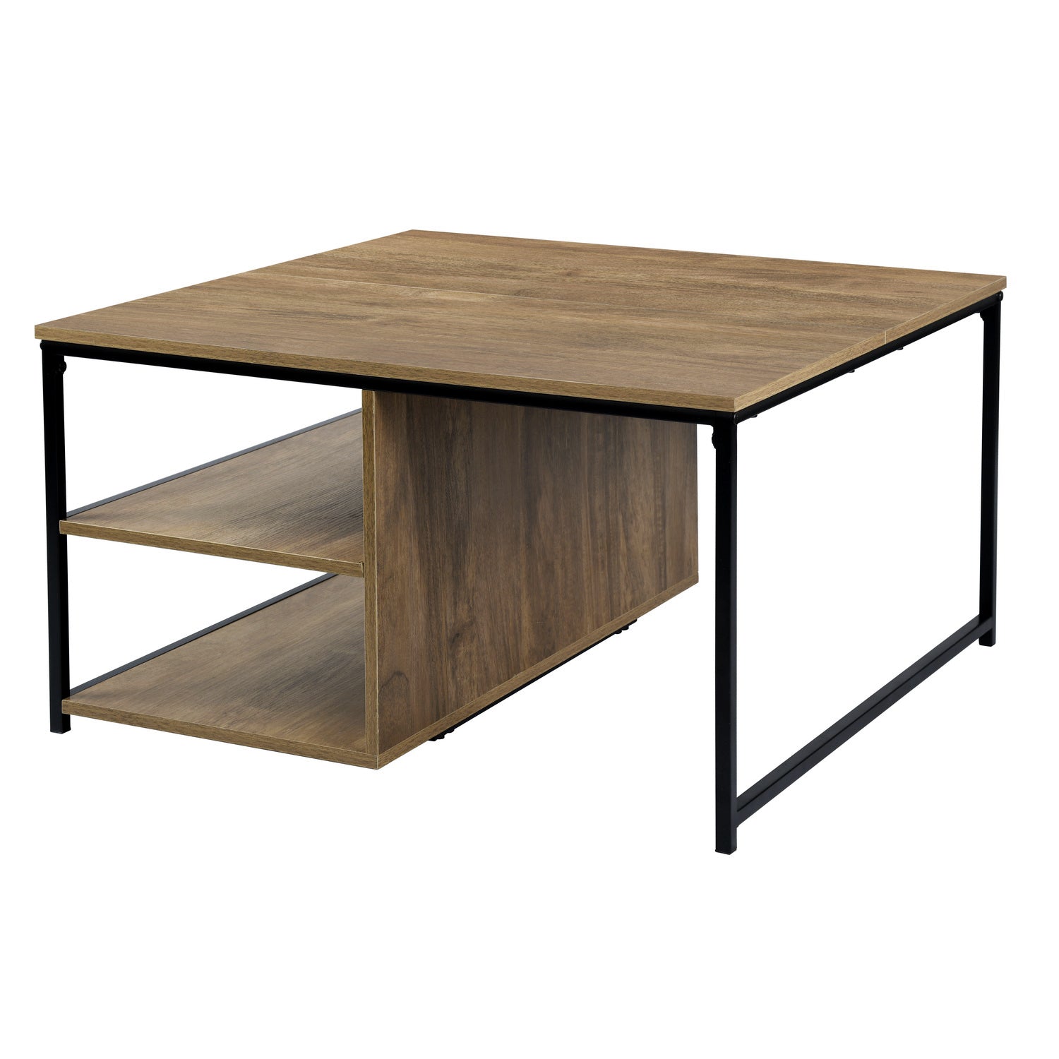 Homy Casa Ufuoma 31.5" Coffee Table Storage Shelf Open Box