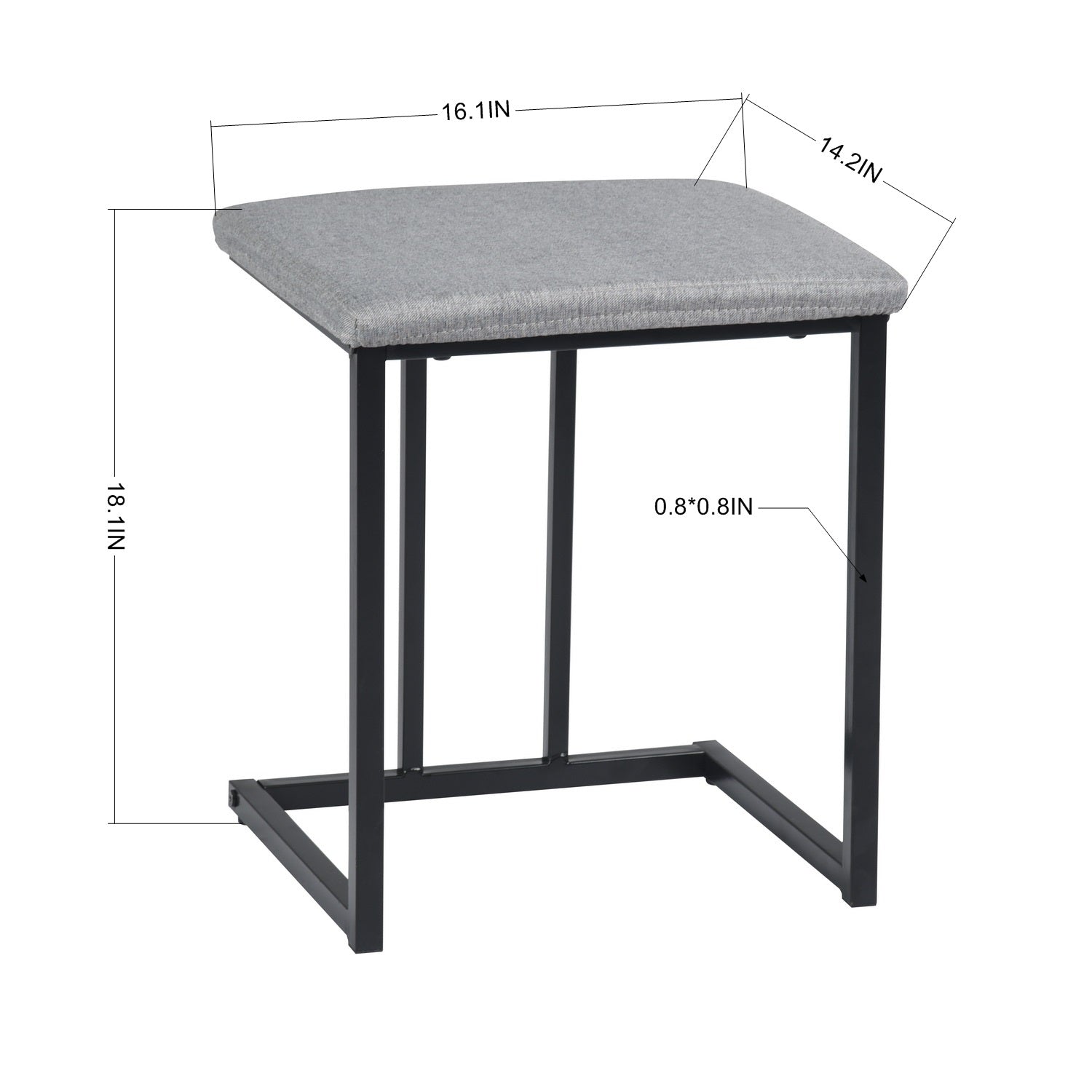Homy Casa UNATHI 47.2" Dining Table Set for Kitchen & Dining Room Open Box