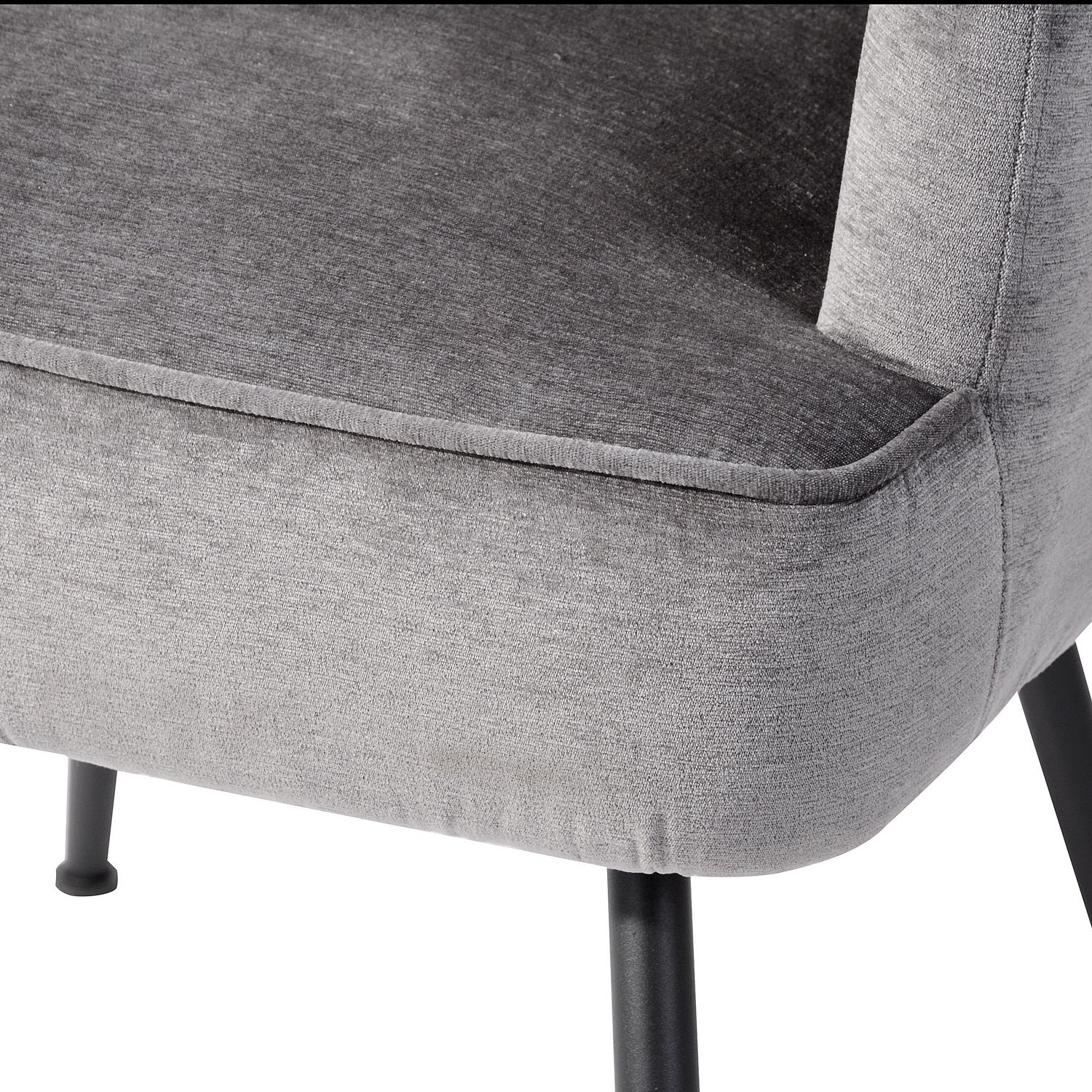 Homy Casa WING GREY Leisure Chair "27.56 x 30.31 x 38.19" Modern Comfort Armchair for Living Room, Bedroom, Office Open Box