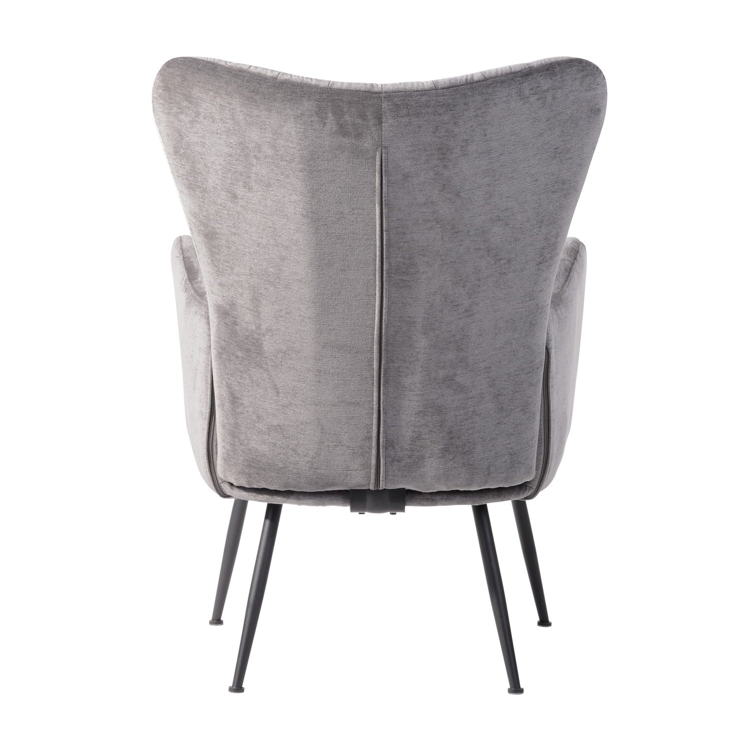 Homy Casa WING GREY Leisure Chair "27.56 x 30.31 x 38.19" Modern Comfort Armchair for Living Room, Bedroom, Office Open Box