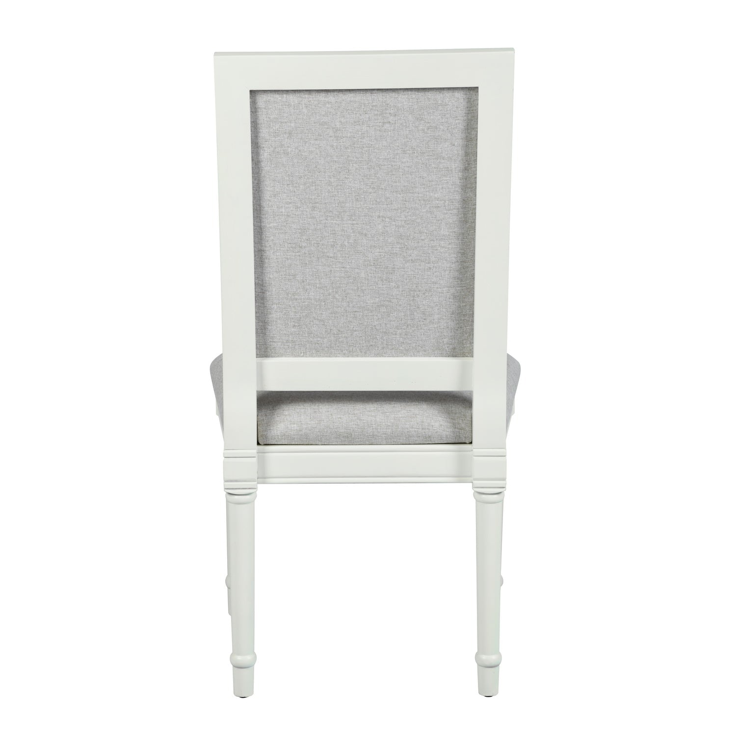 Zakir 6PC Traditional American Style Upholstered Dining Chairs White Wood Frame High Back Dining Chairs