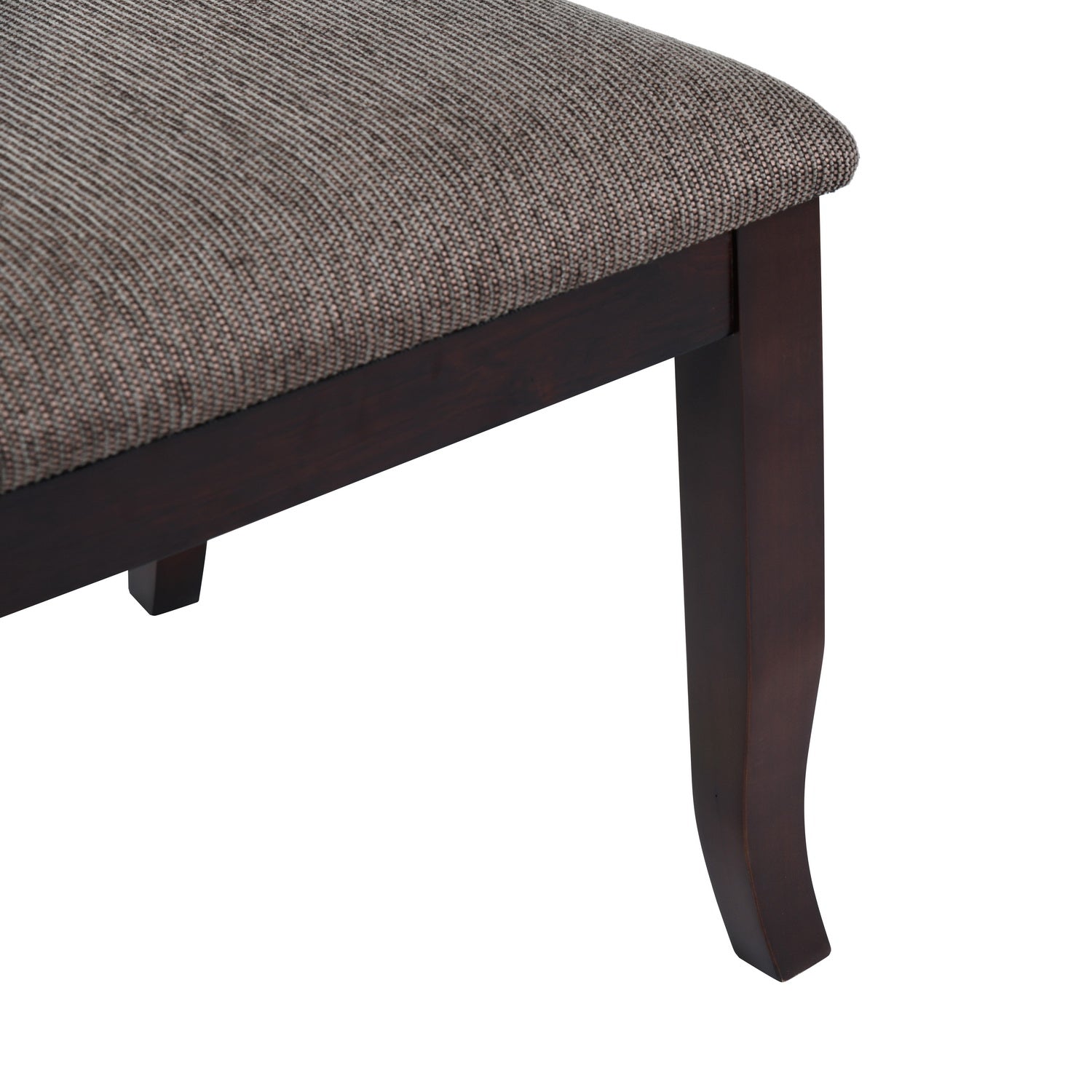 Homy Casa ZAREEF Dining Chairs, Dark Brown, Solid Wood Legs, Resin Backrest, Modern Industrial Style Open Box