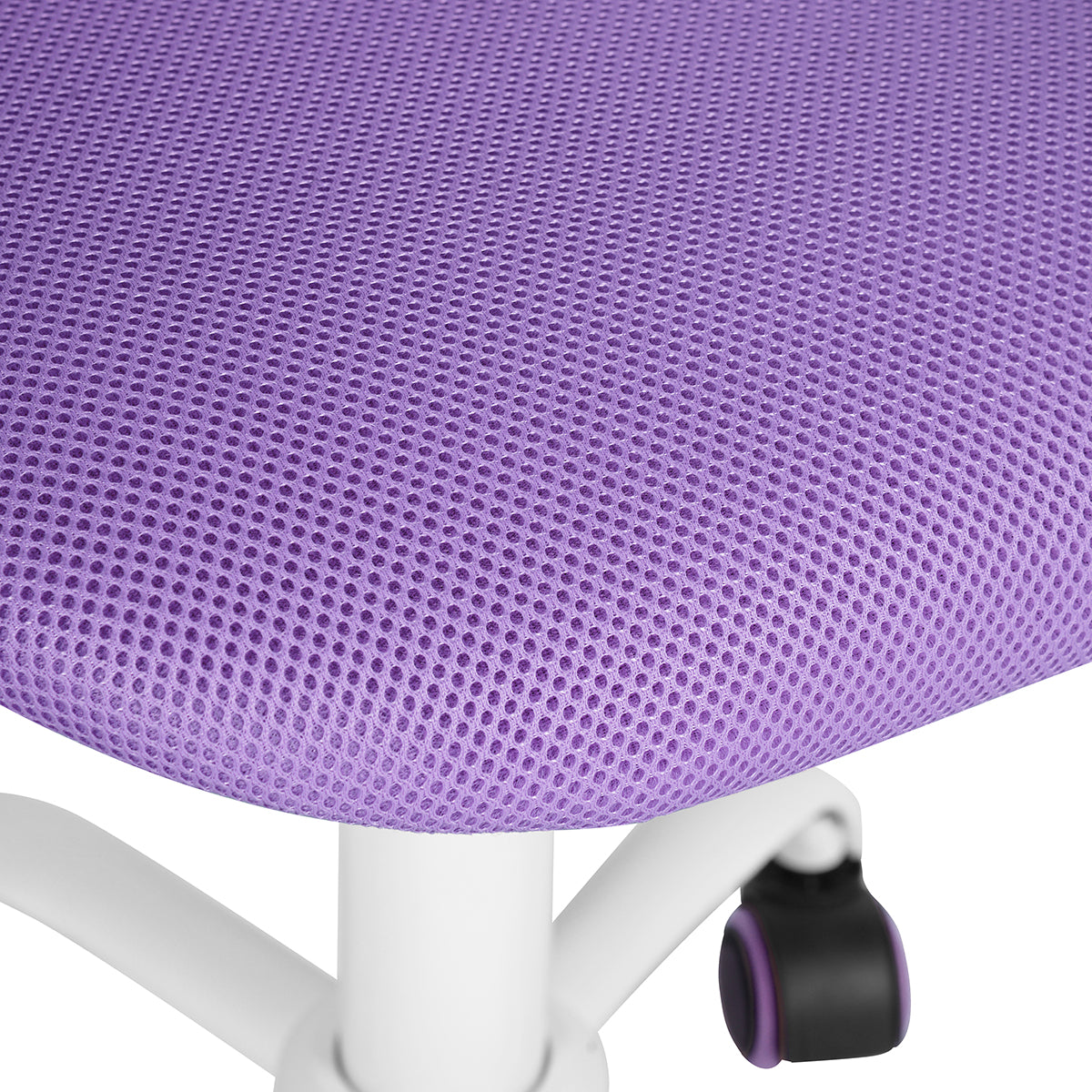 Baseline White Study Table Set with CARNATION Purple Office Chair