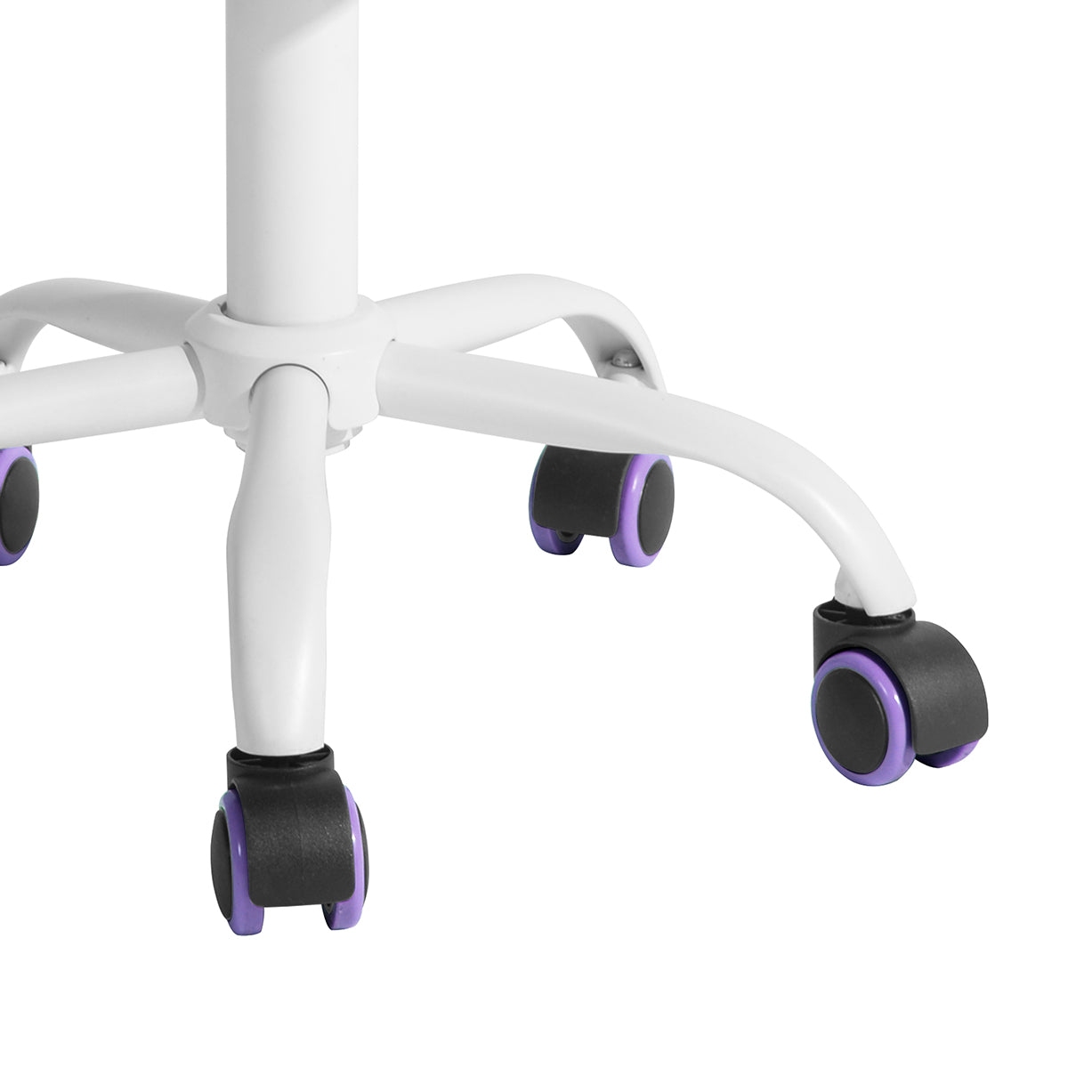 Baseline White Study Table Set with CARNATION Purple Office Chair
