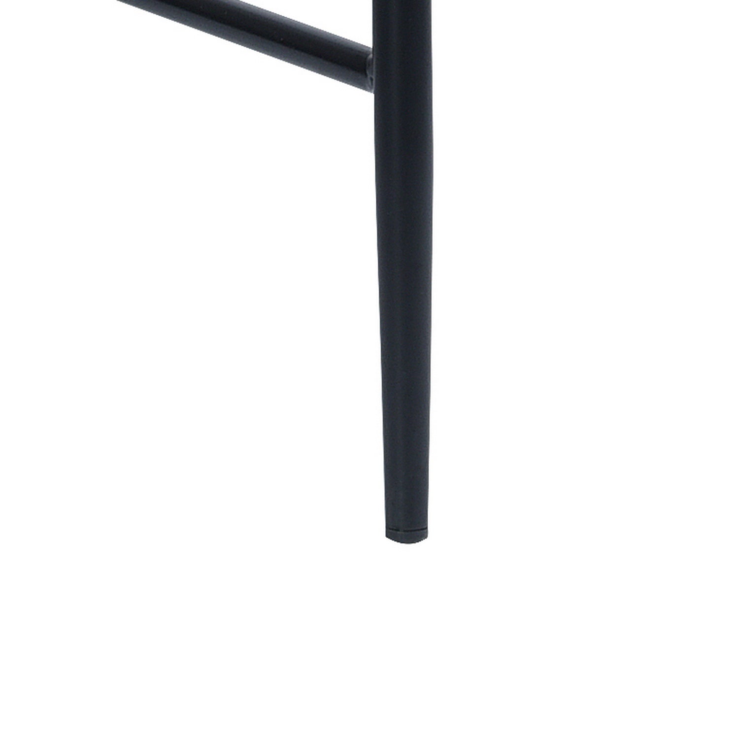 Open Box Homy Casa INDEPENDENCE BOUTONBAR PU BLACK 16.93" x 23.23" x 45.47" Modern Bar Stool for Home or Workspace