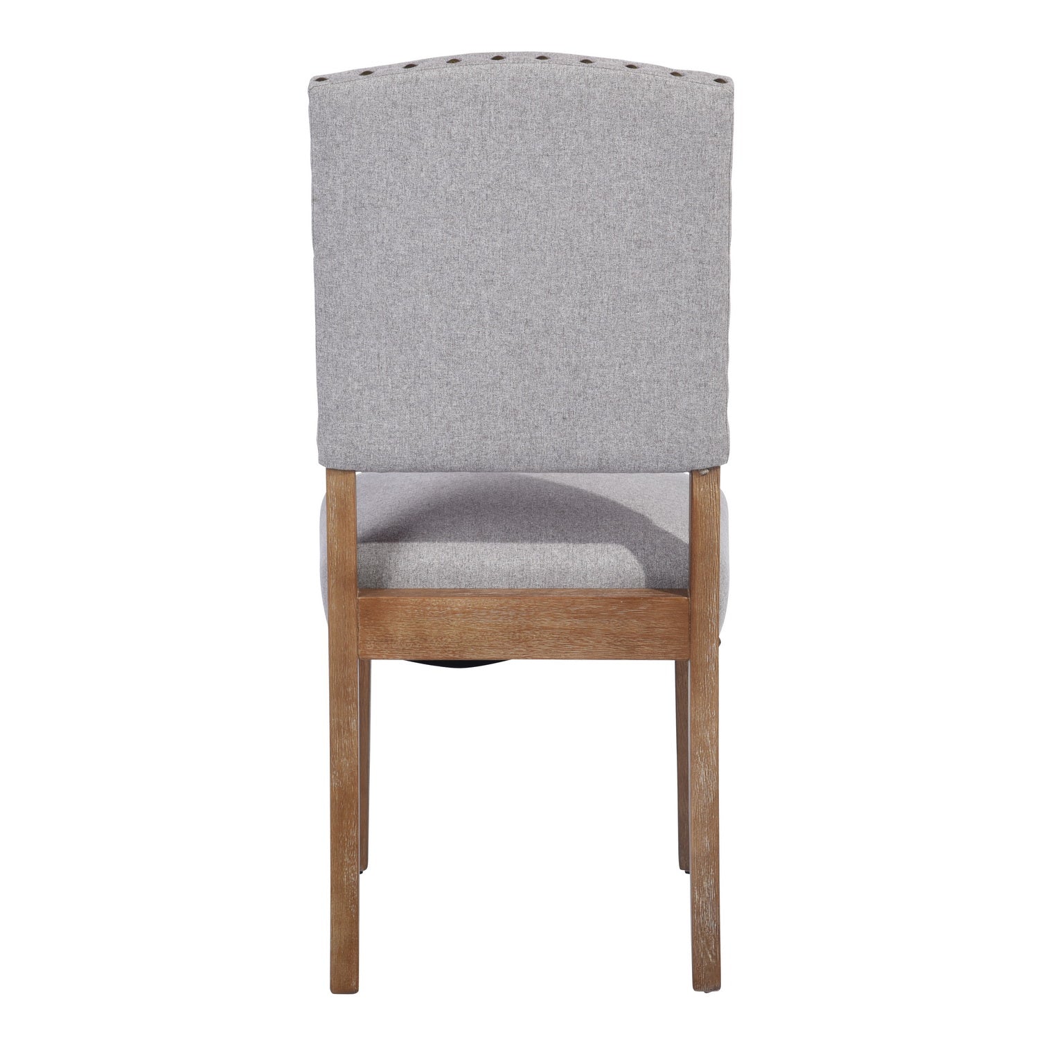Homy Casa MAISIE GREY FABRIC 2 PCS Dining Chair Comfortable Seating for Dining Room Open Box